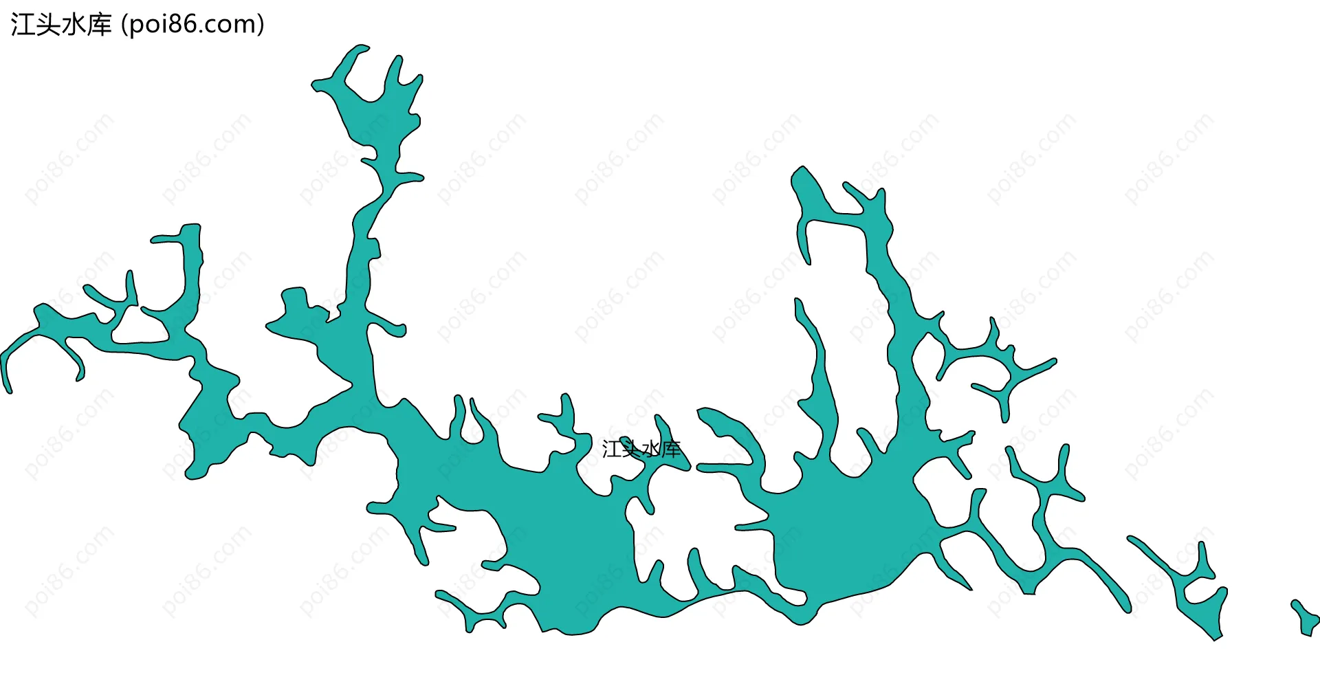 江头水库边界地图