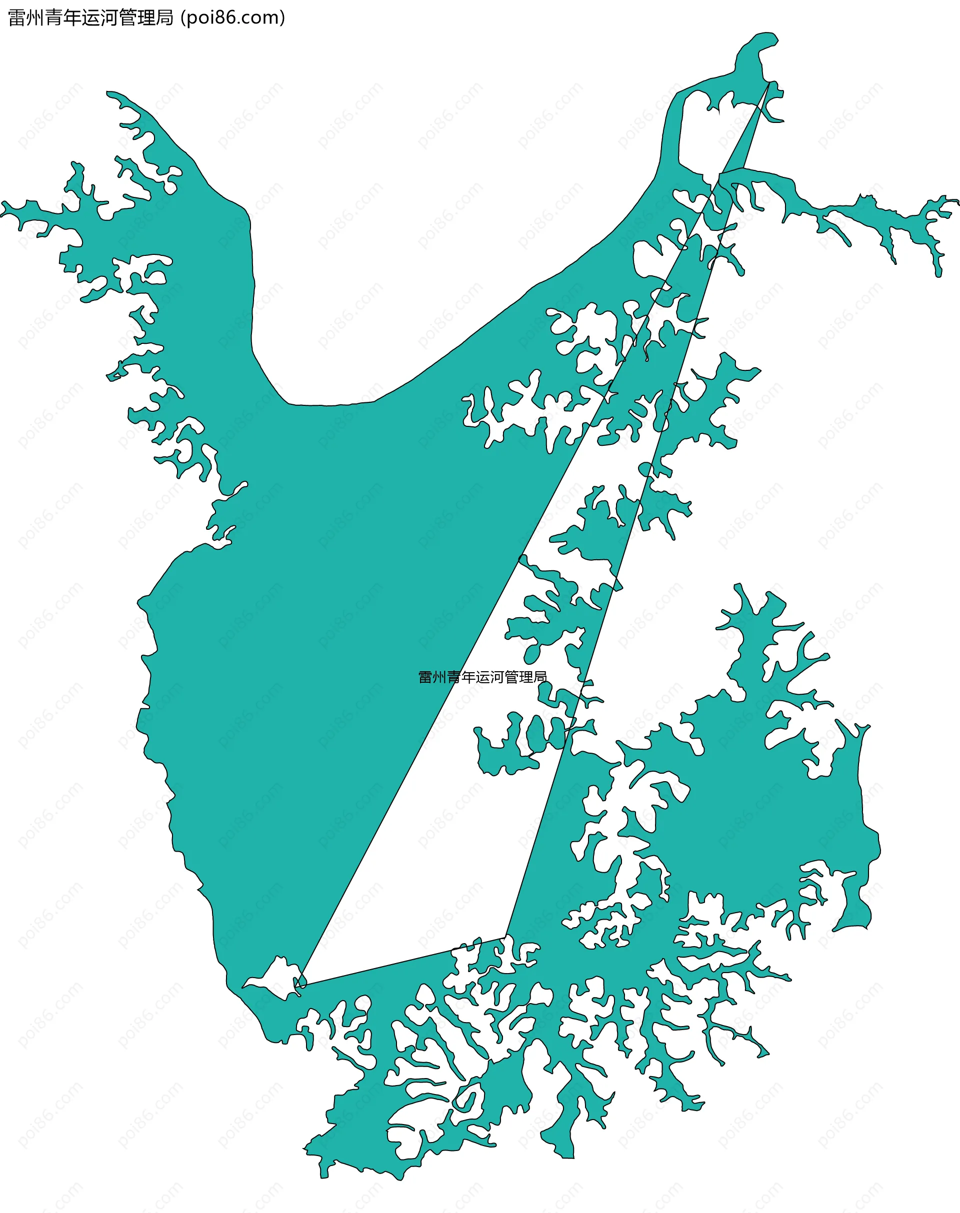 雷州青年运河管理局边界地图