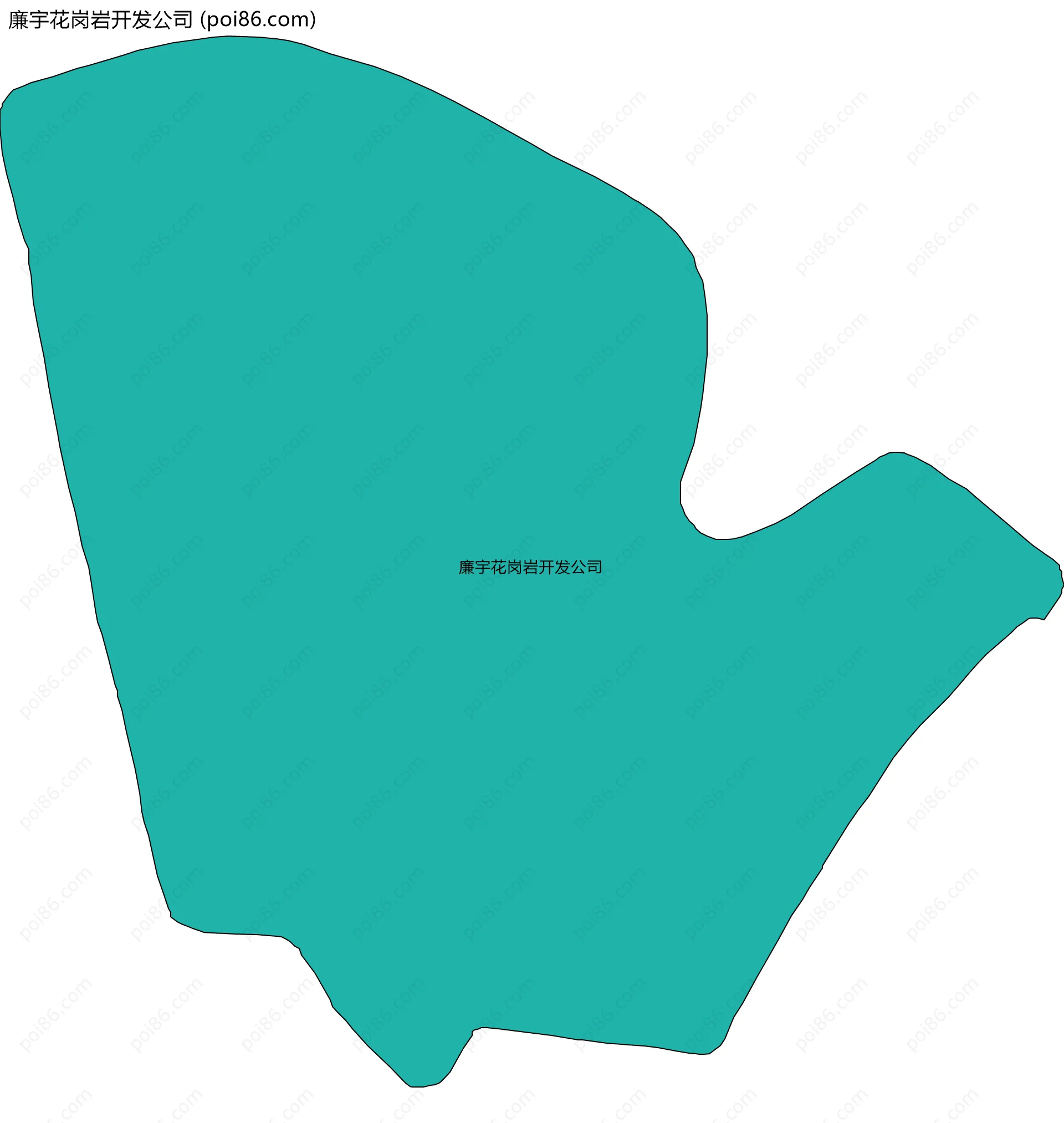 廉宇花岗岩开发公司边界地图