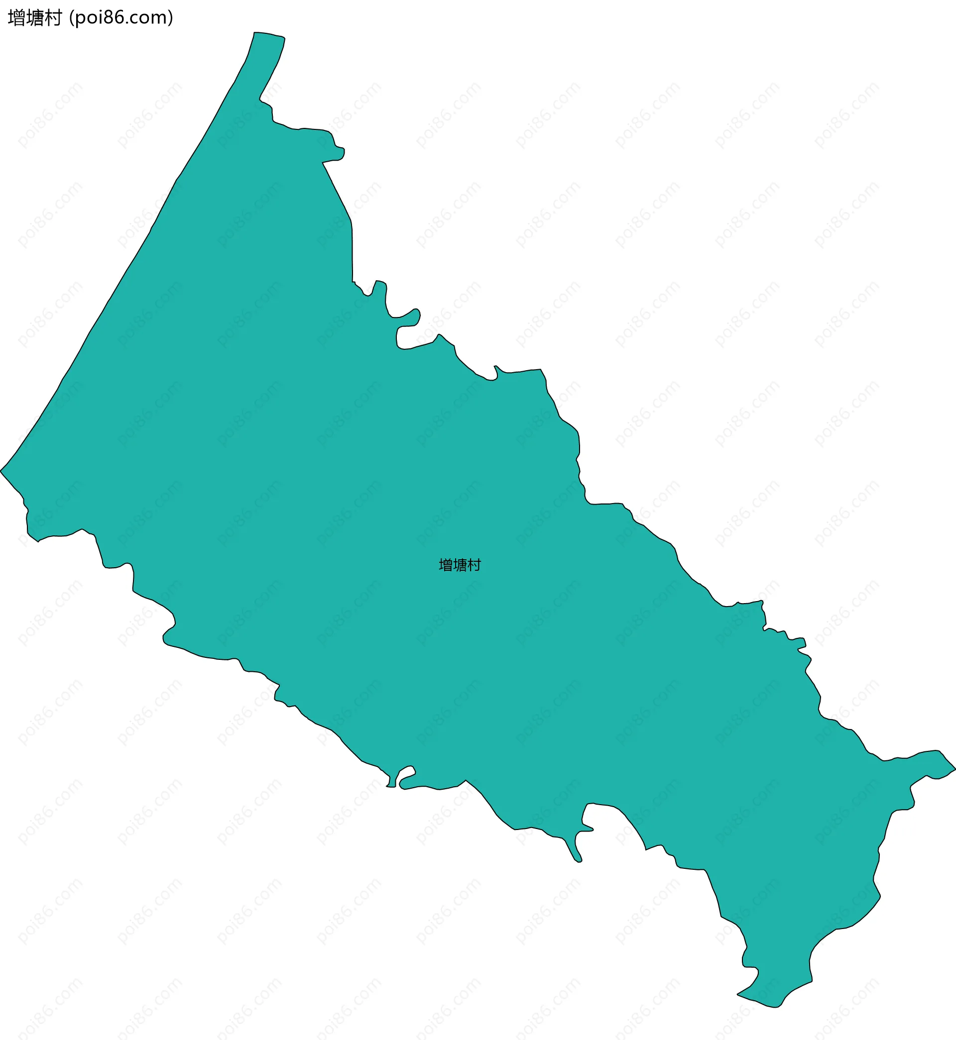 增塘村边界地图