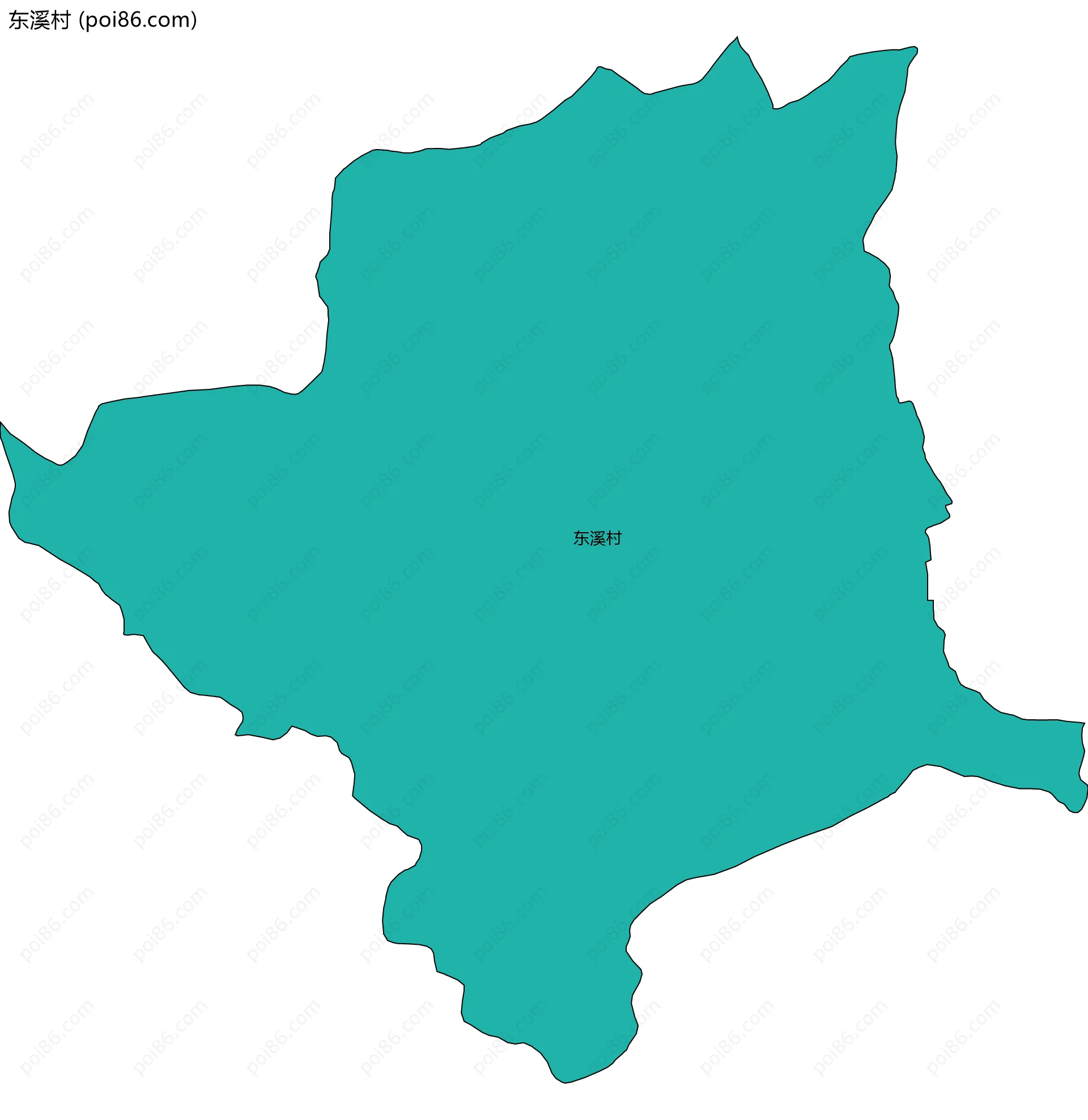 东溪村边界地图
