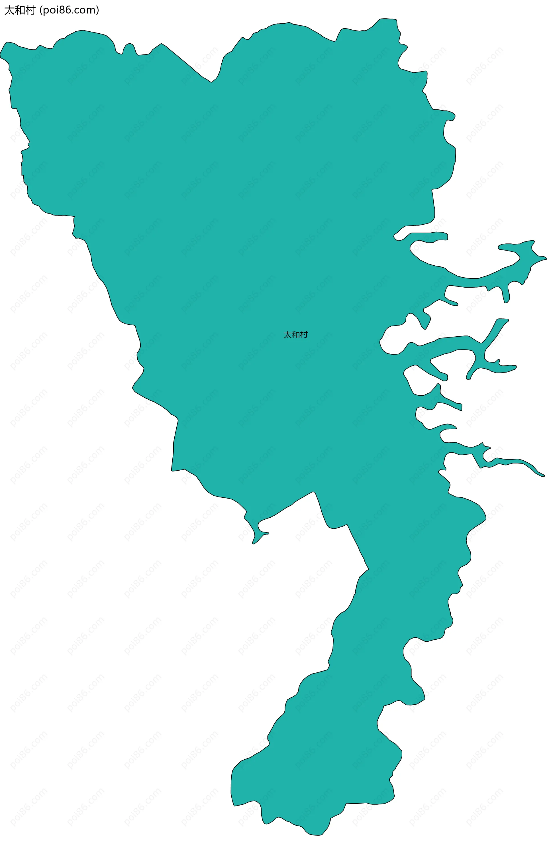 太和村边界地图