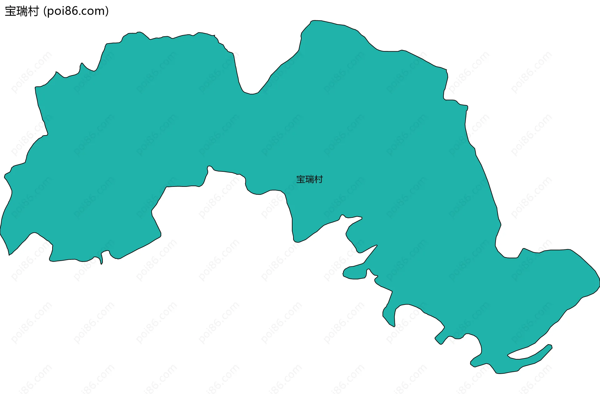 宝瑞村边界地图