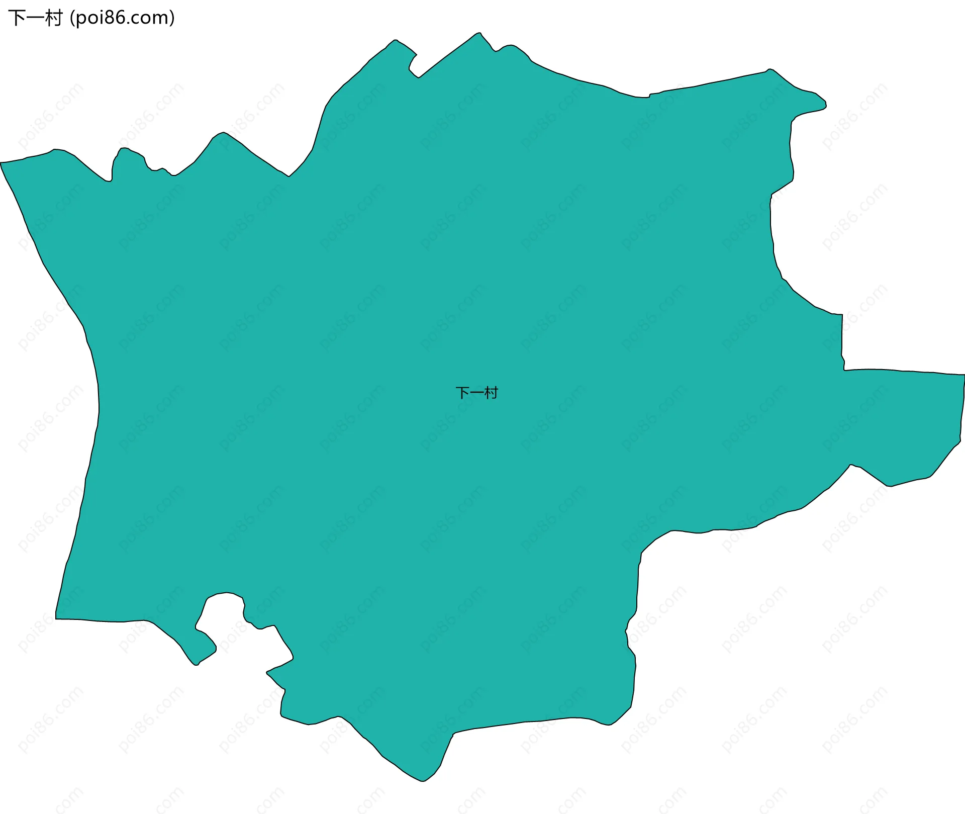 下一村边界地图