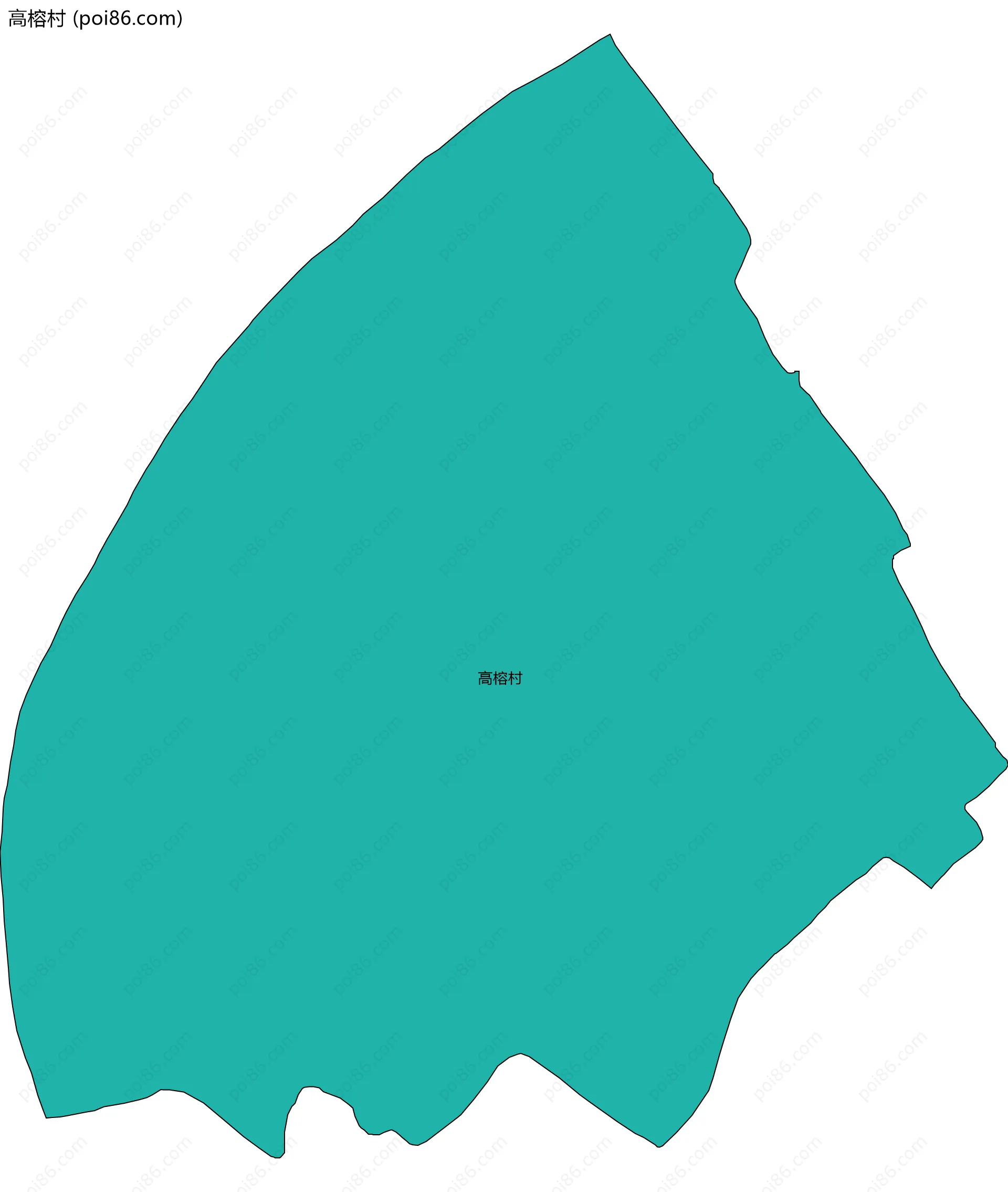 高榕村边界地图