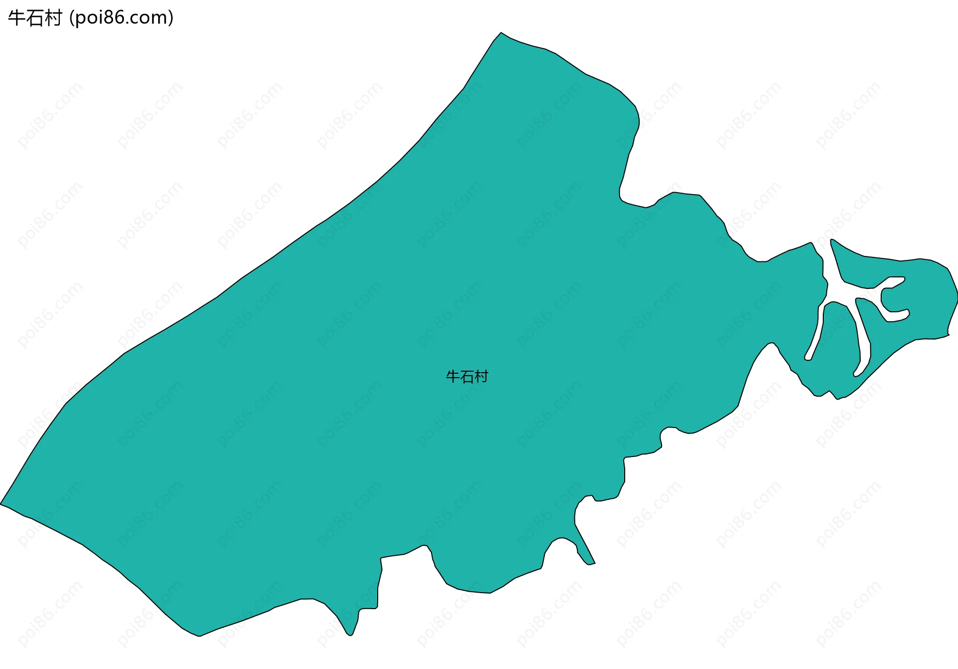 牛石村边界地图