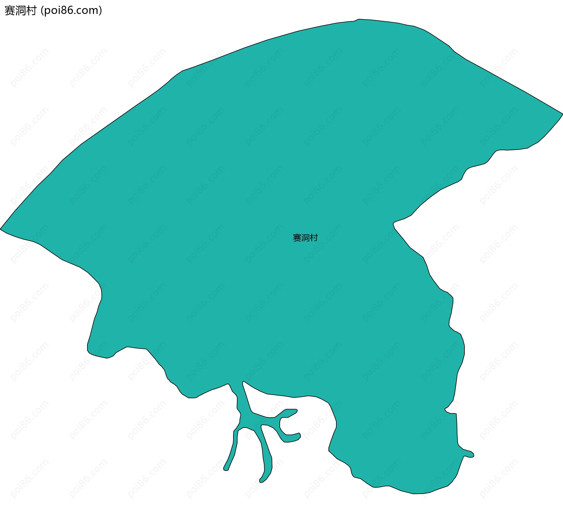 赛洞村边界地图