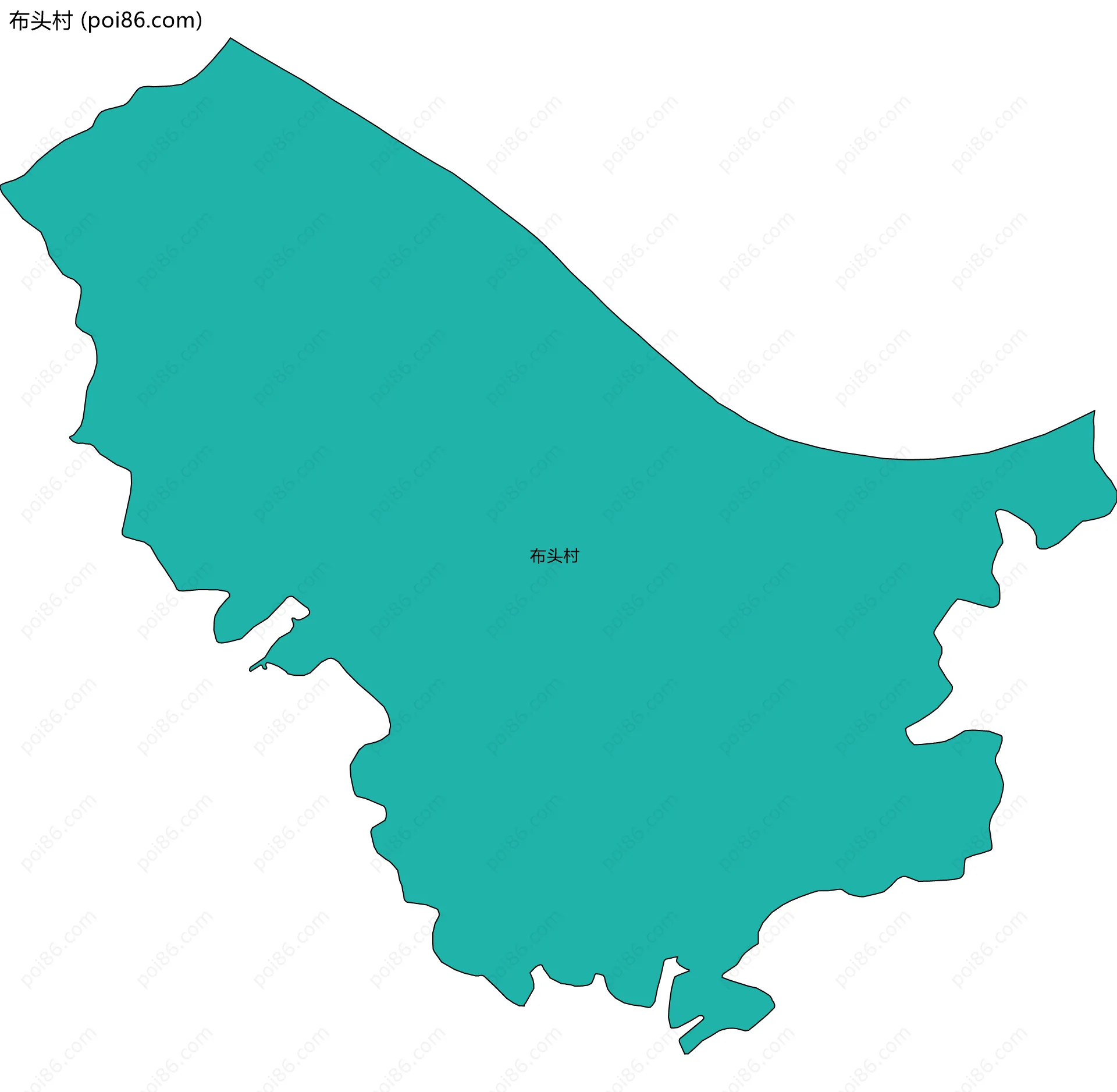 布头村边界地图