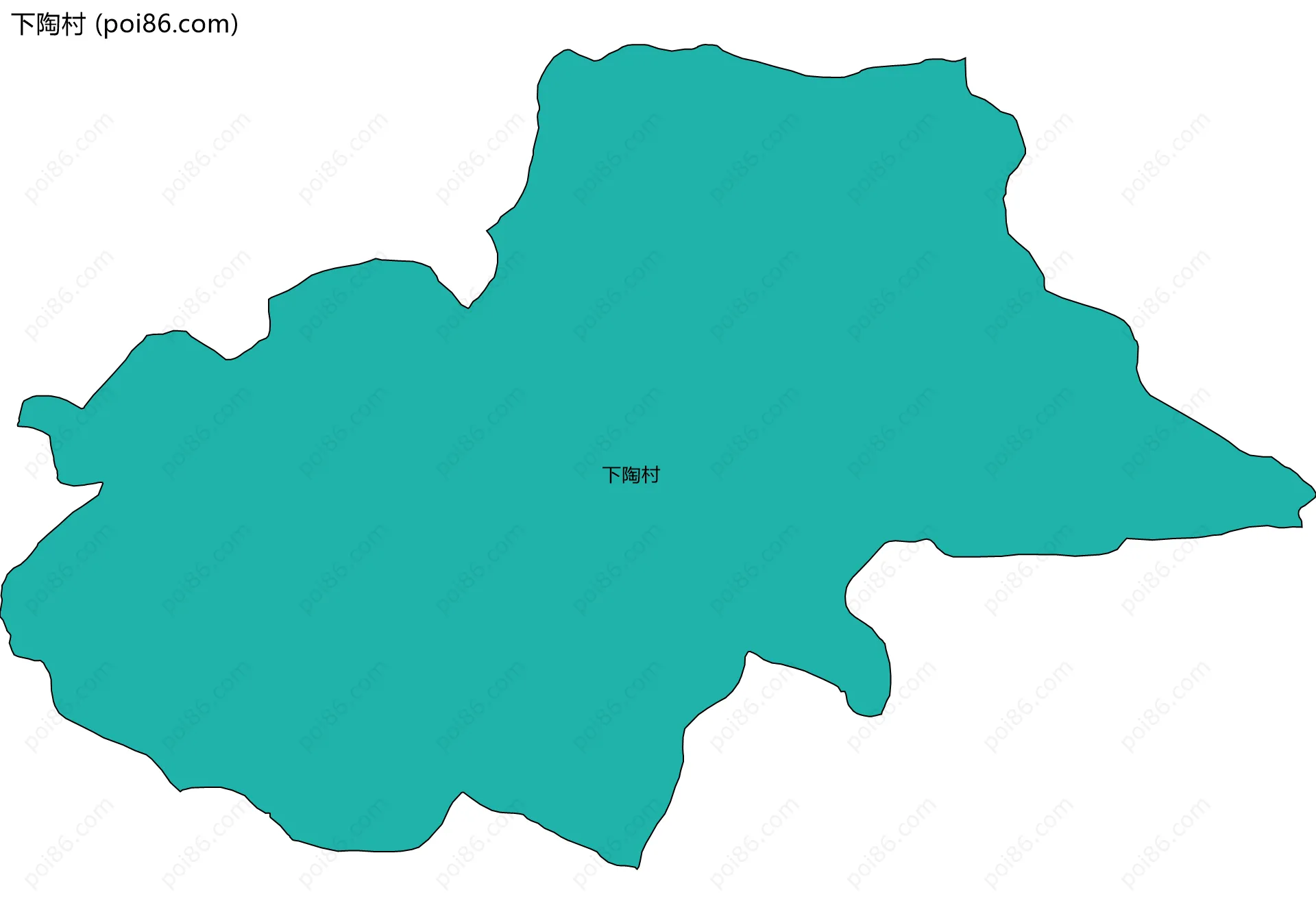 下陶村边界地图