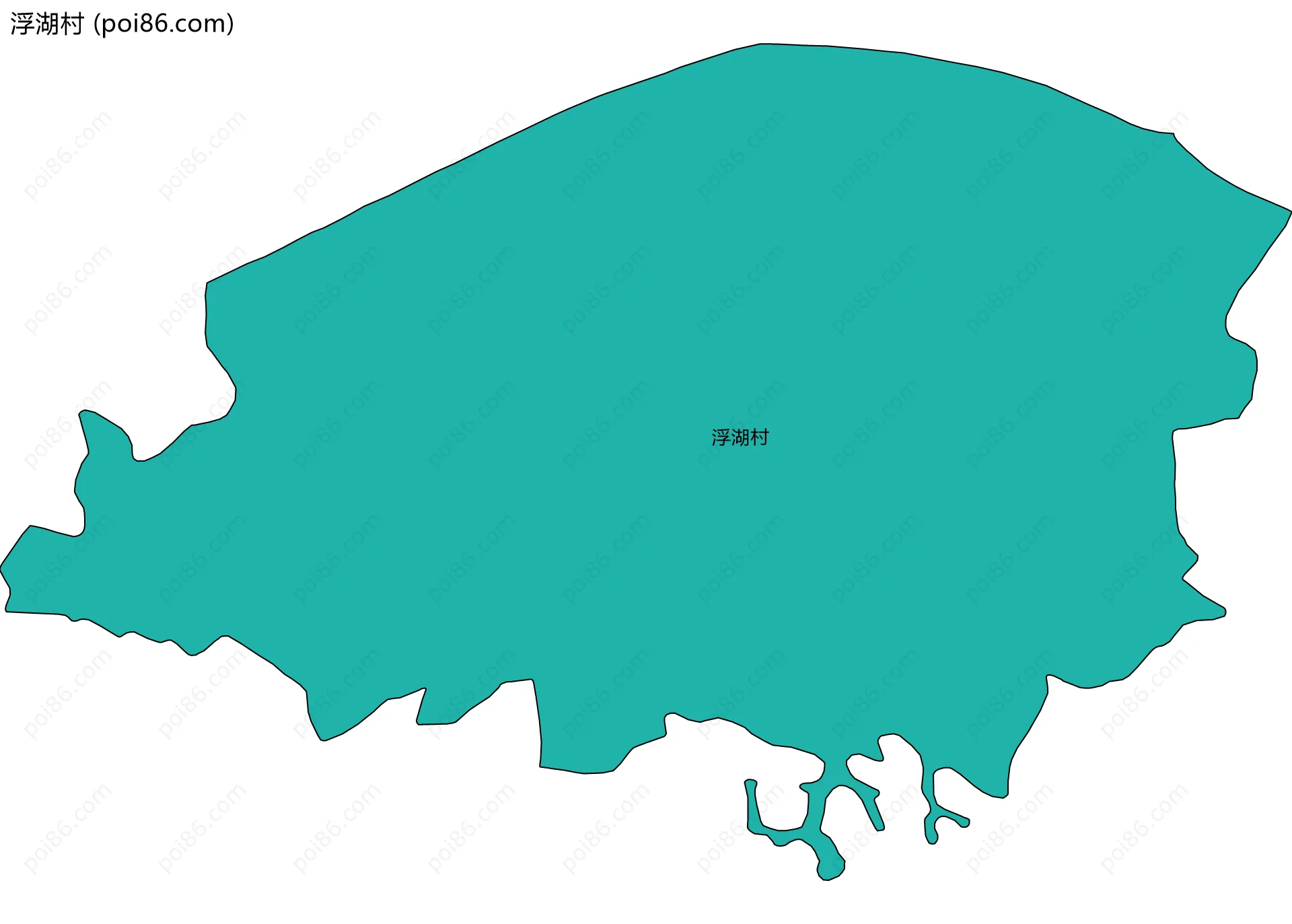 浮湖村边界地图