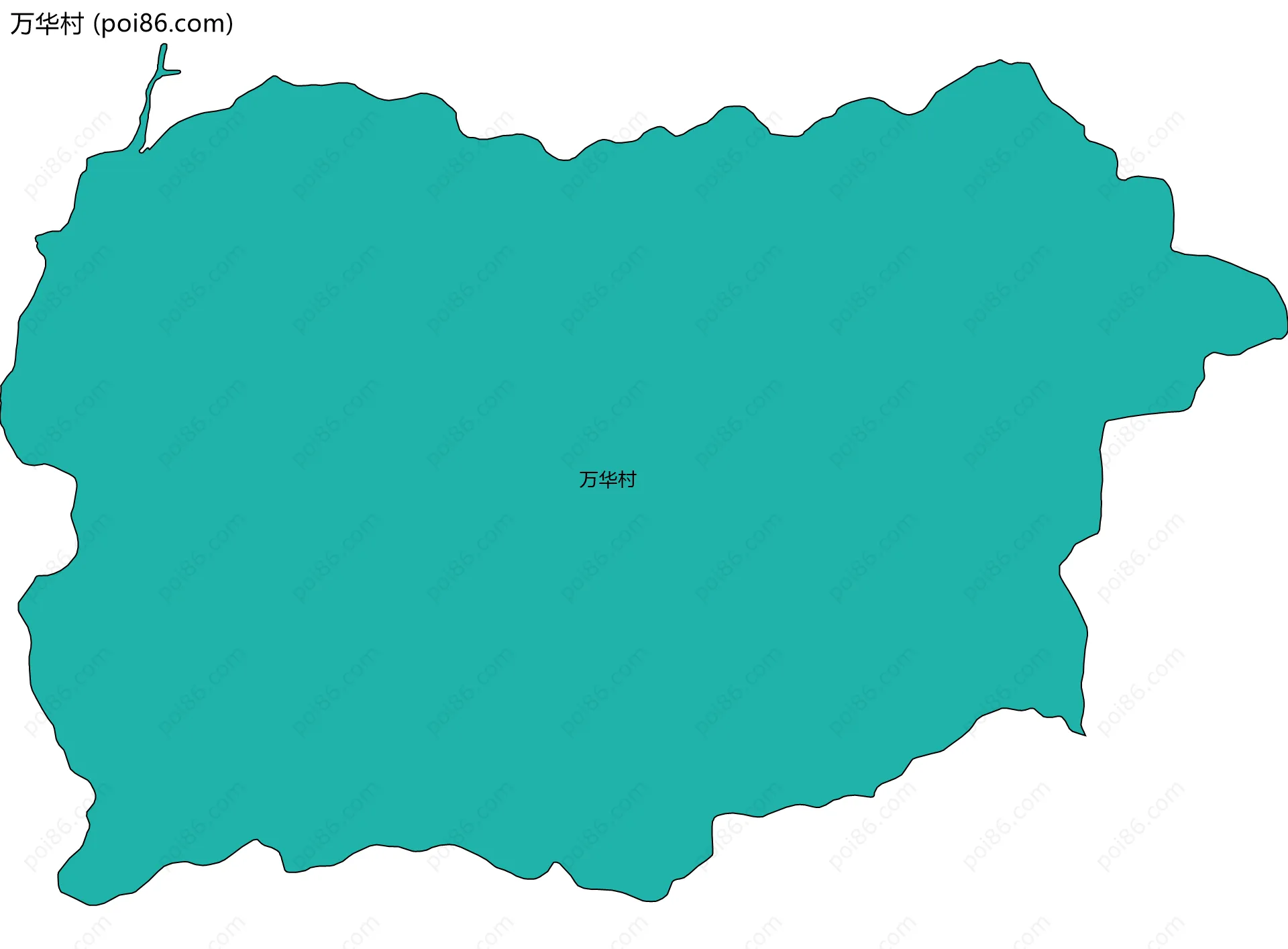 万华村边界地图