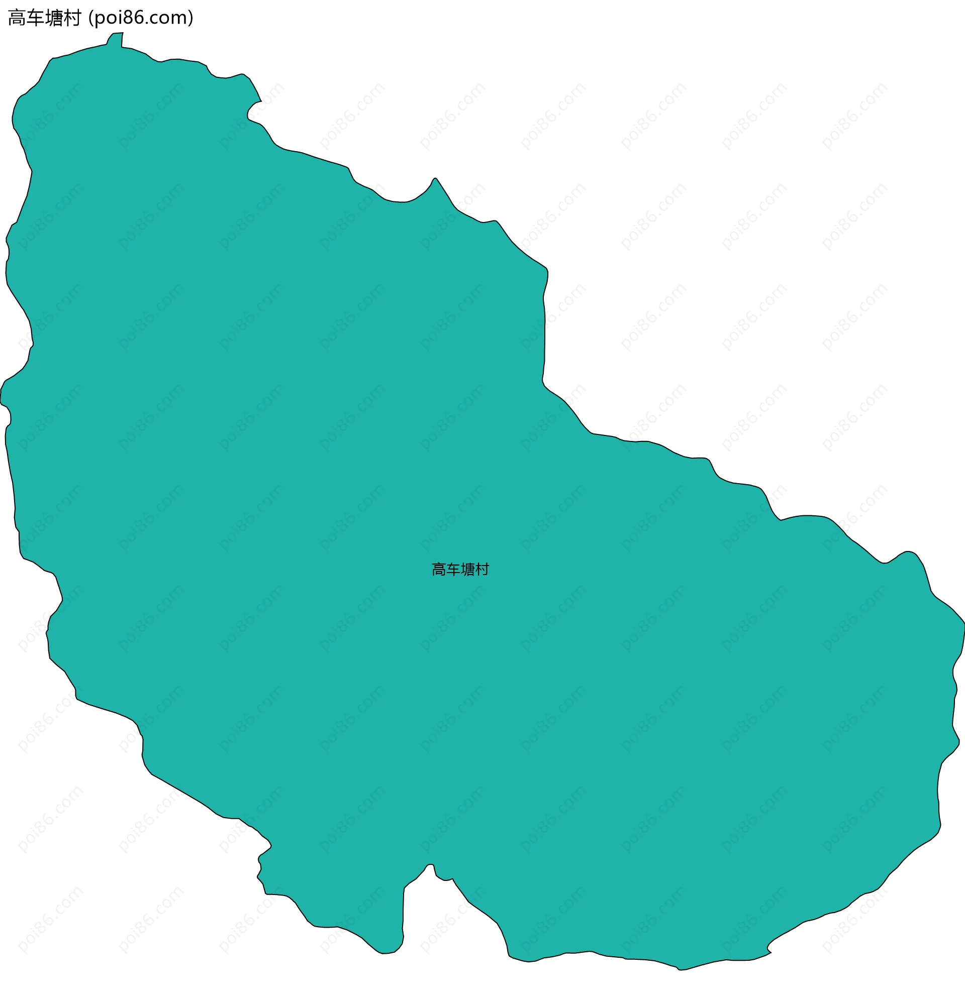 高车塘村边界地图