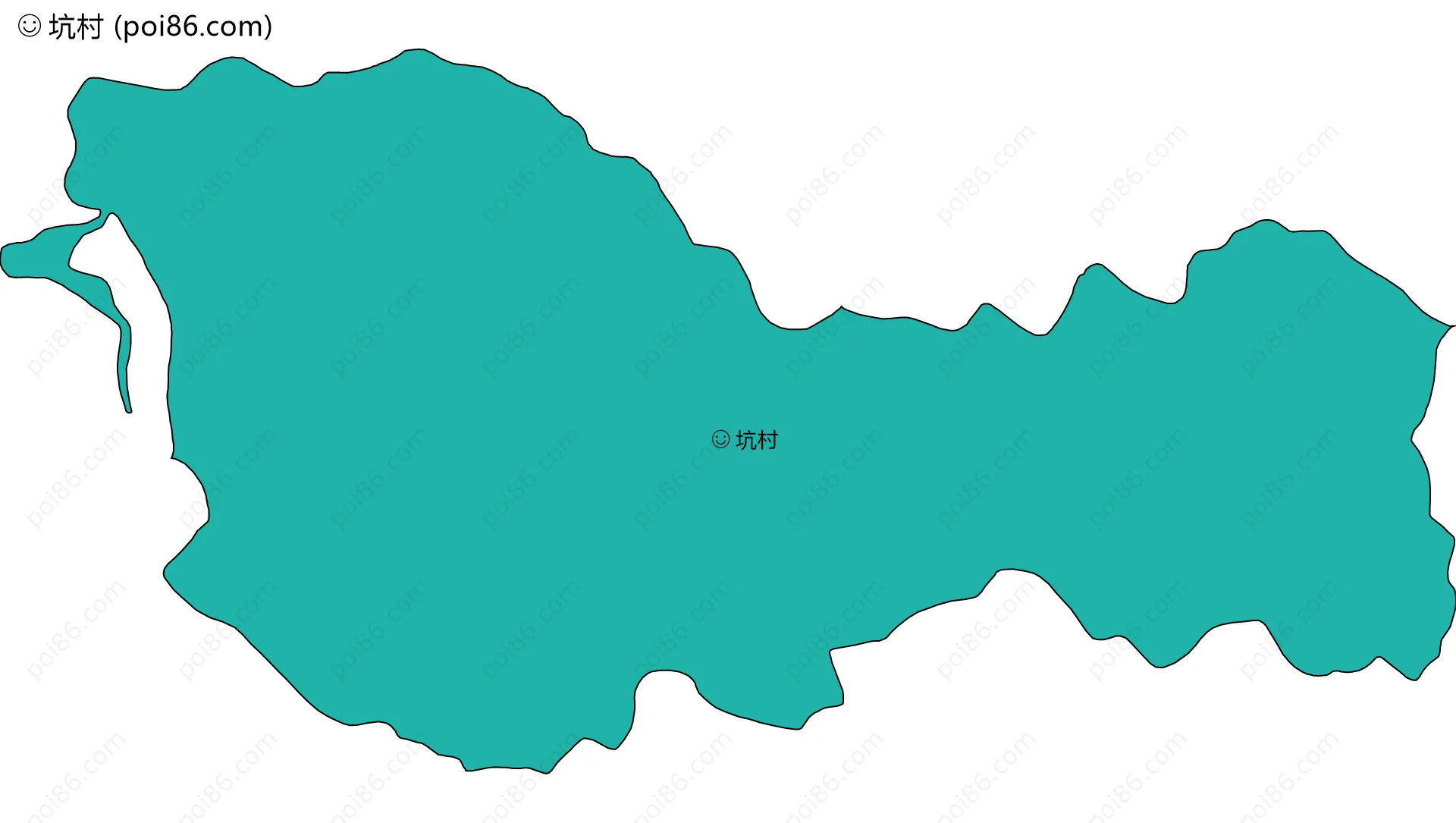 坑村边界地图