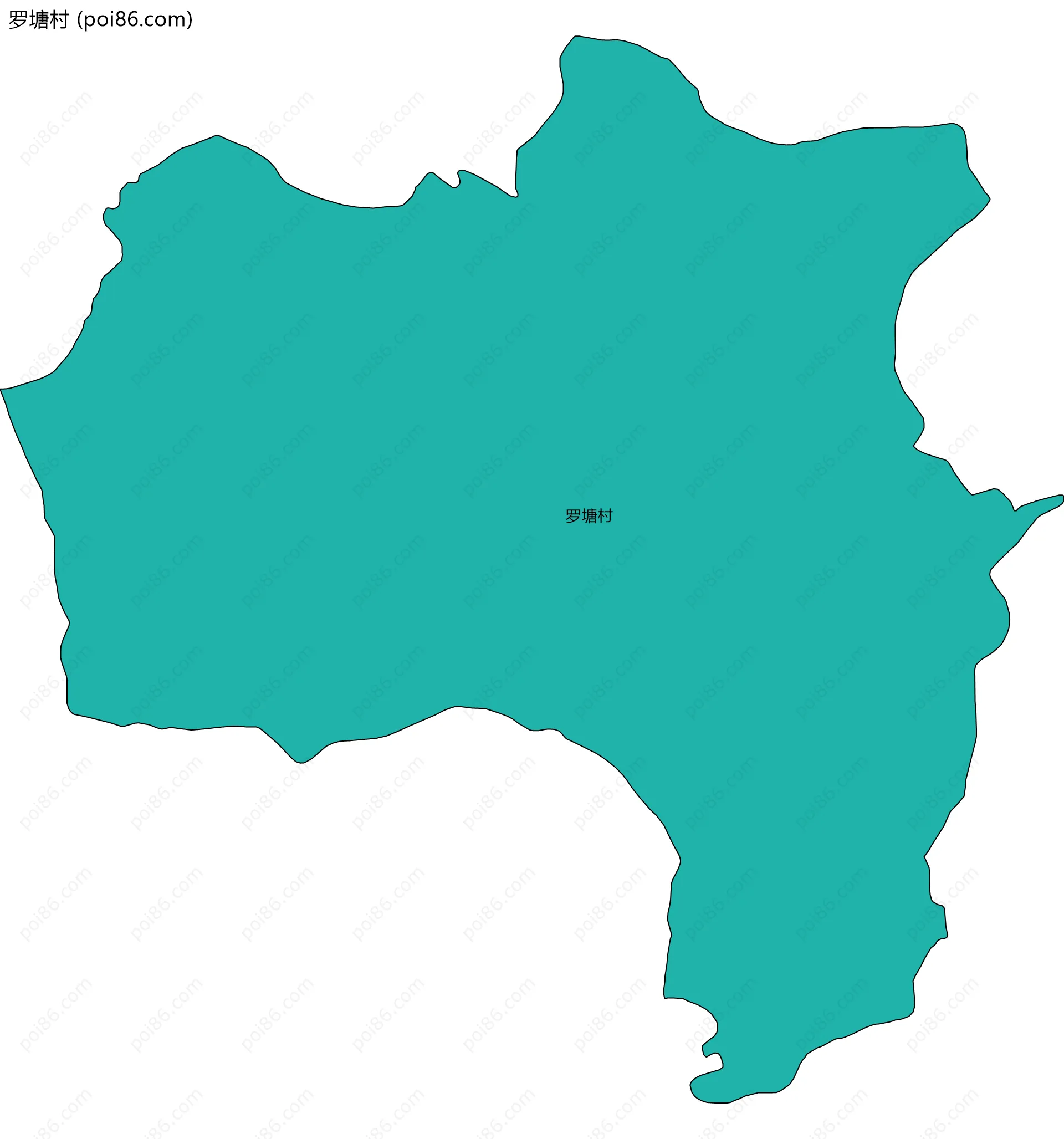 罗塘村边界地图