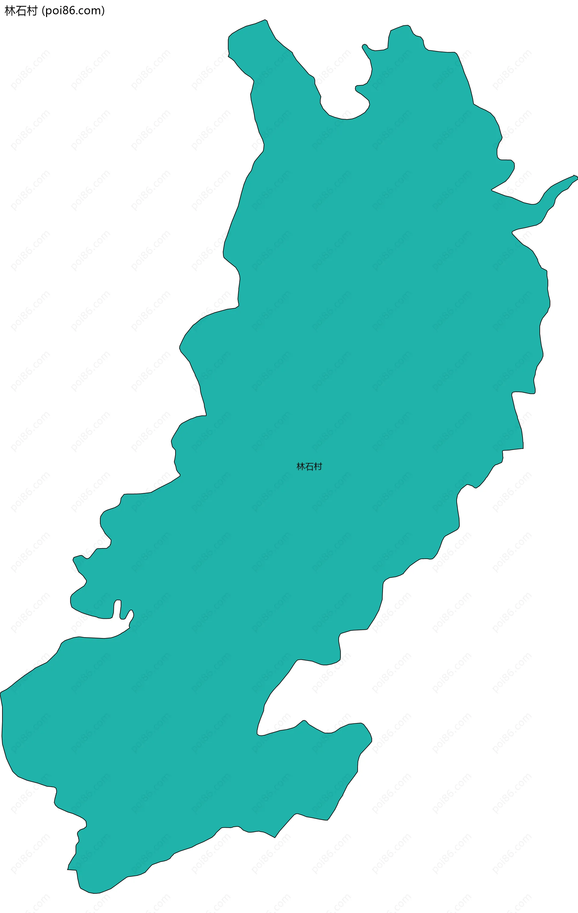 林石村边界地图