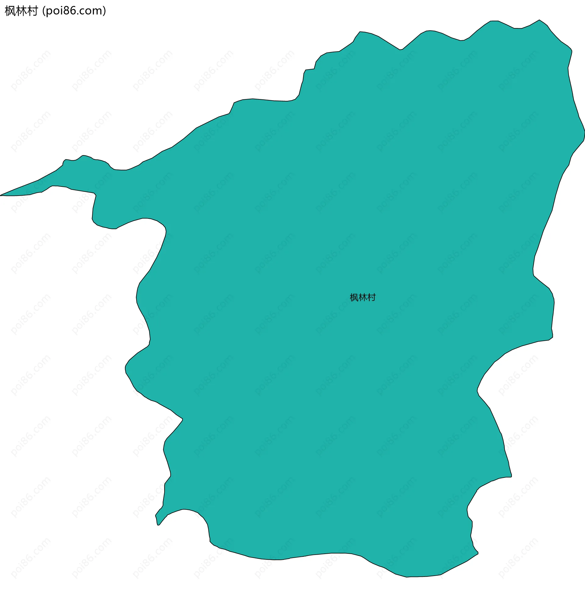 枫林村边界地图