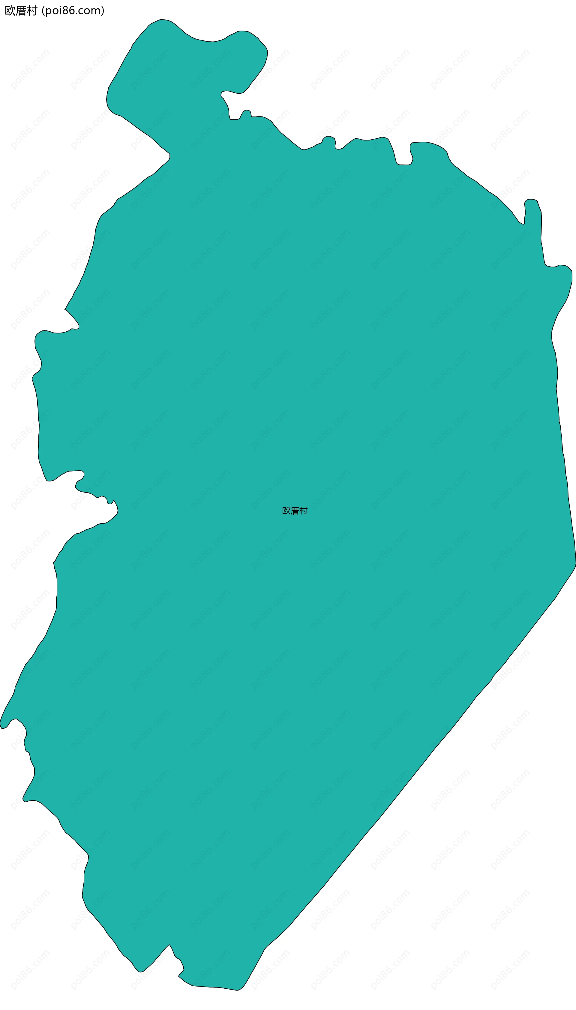 欧厝村边界地图