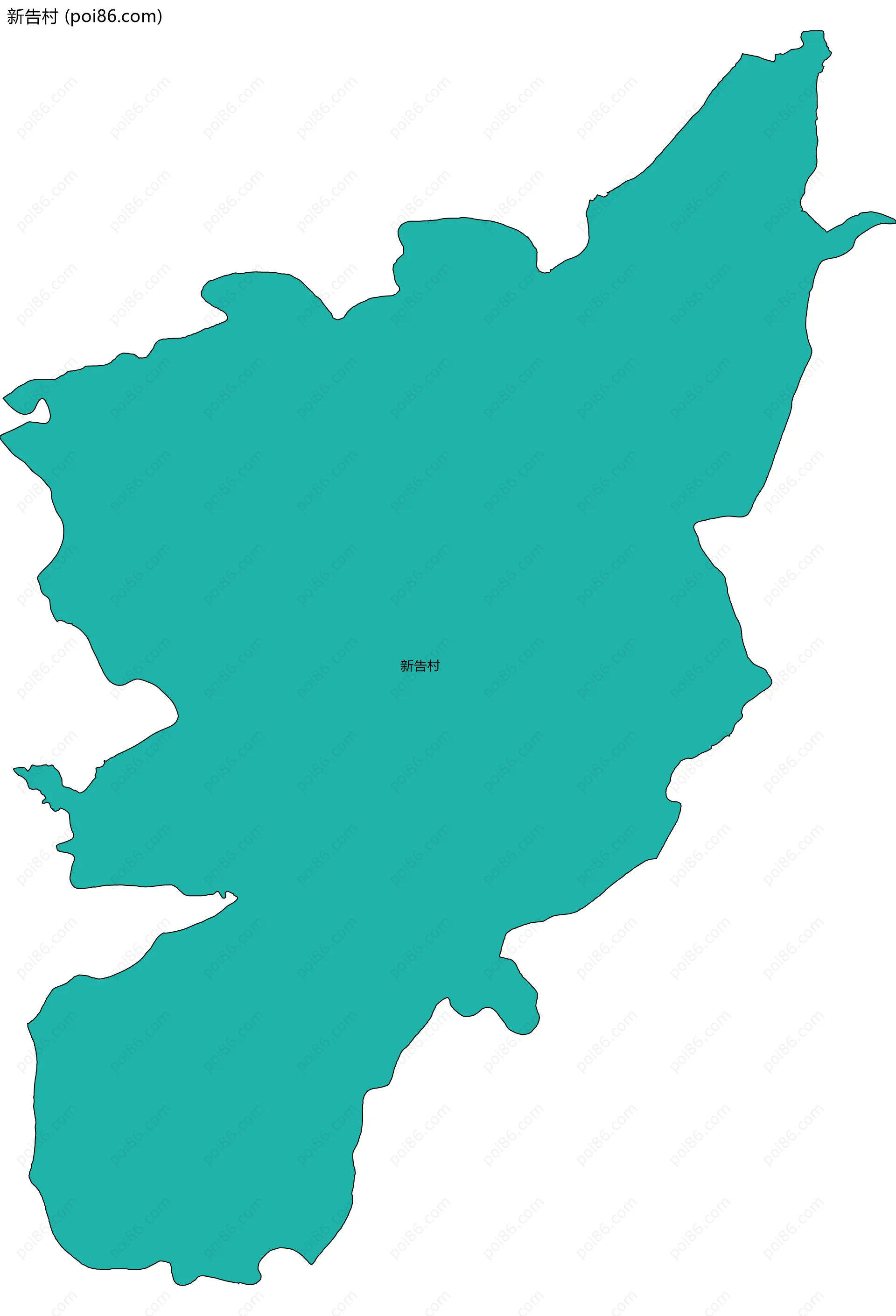 新告村边界地图