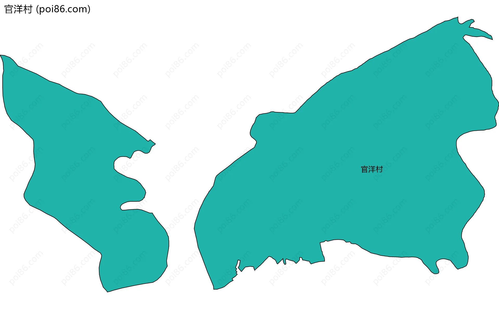 官洋村边界地图