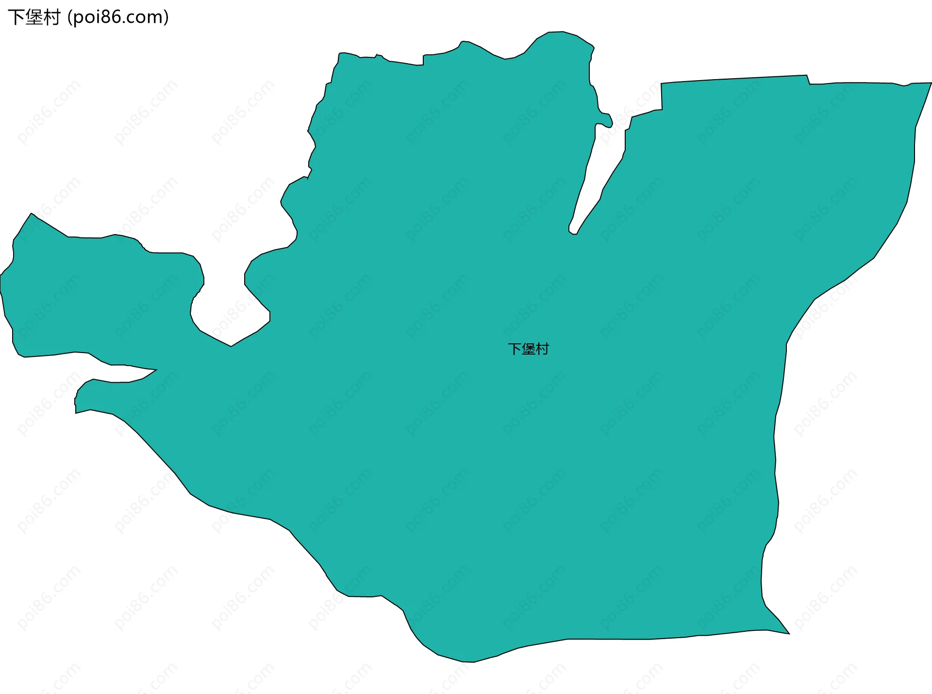 下堡村边界地图