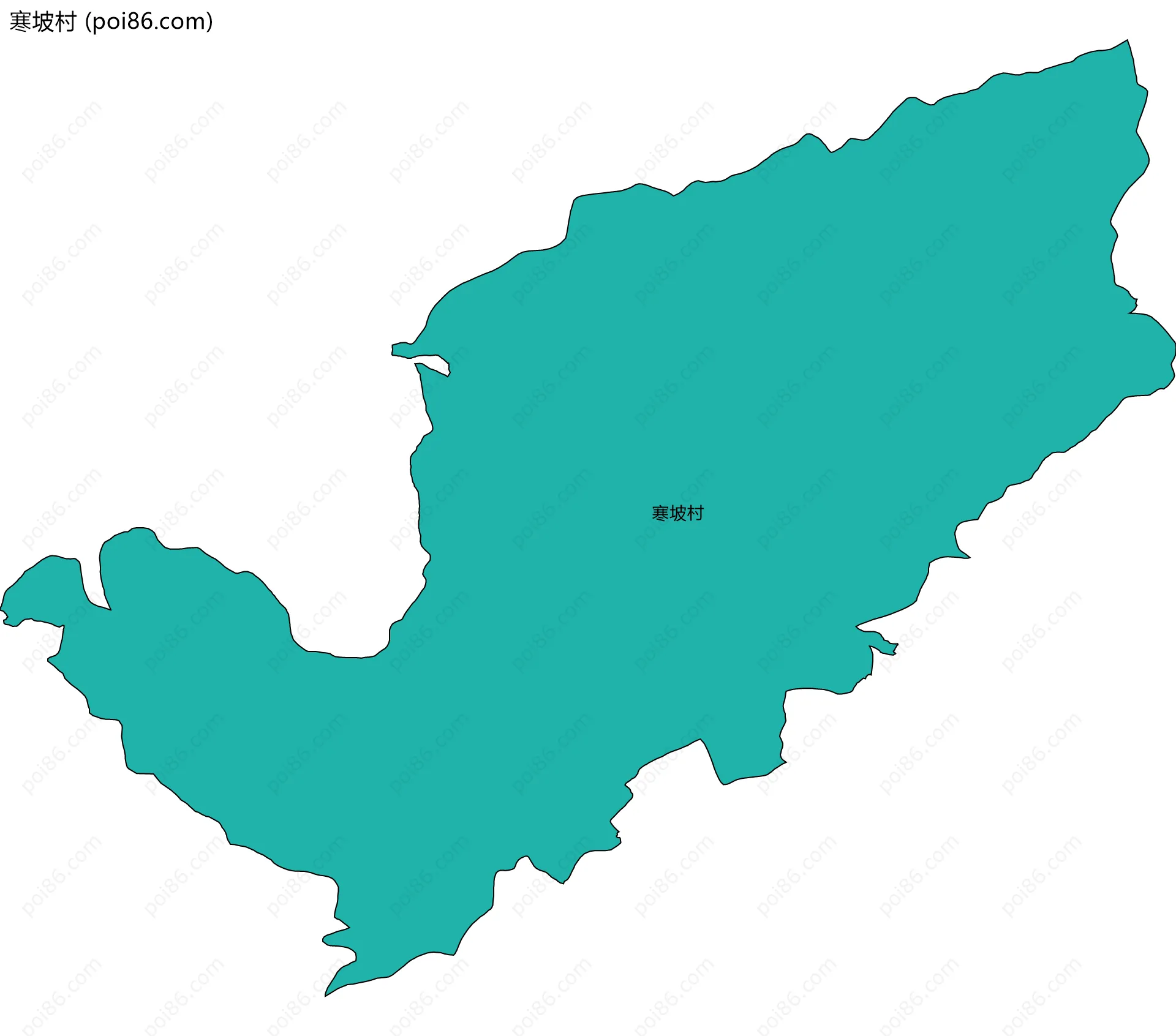 寒坡村边界地图