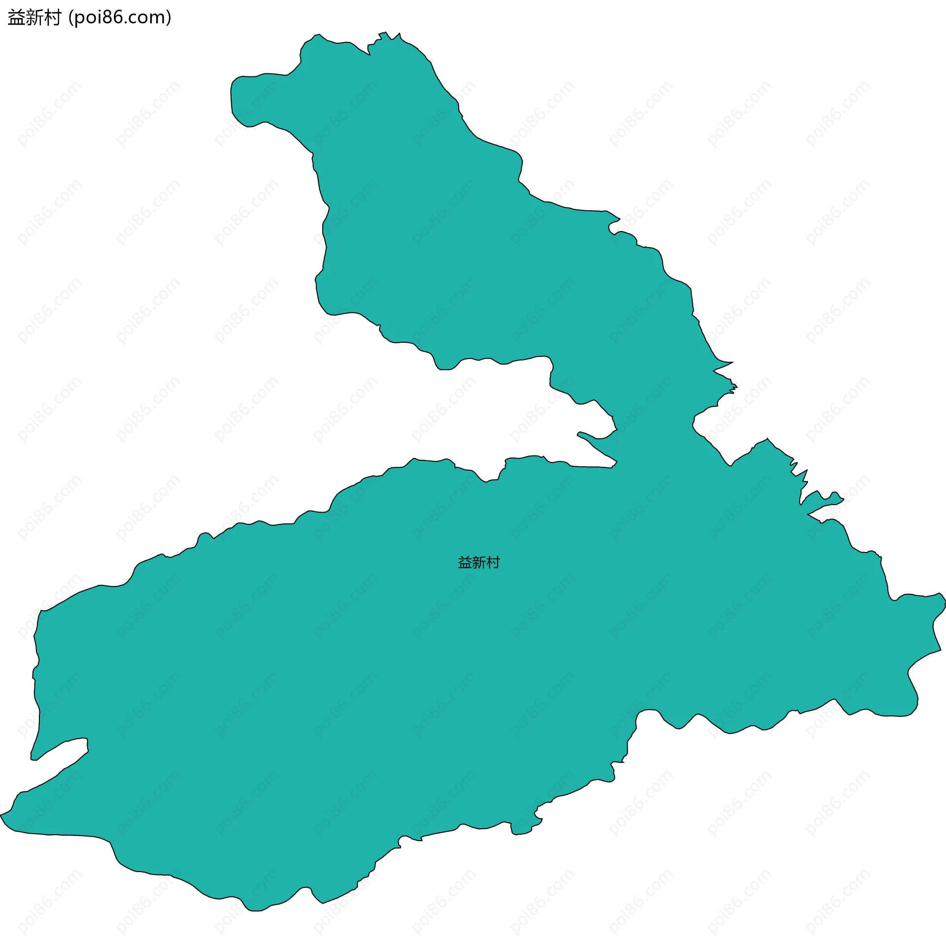 益新村边界地图