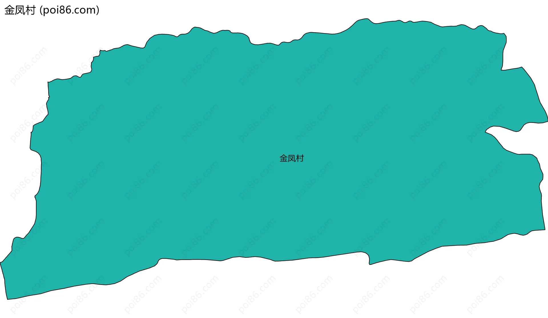 金凤村边界地图