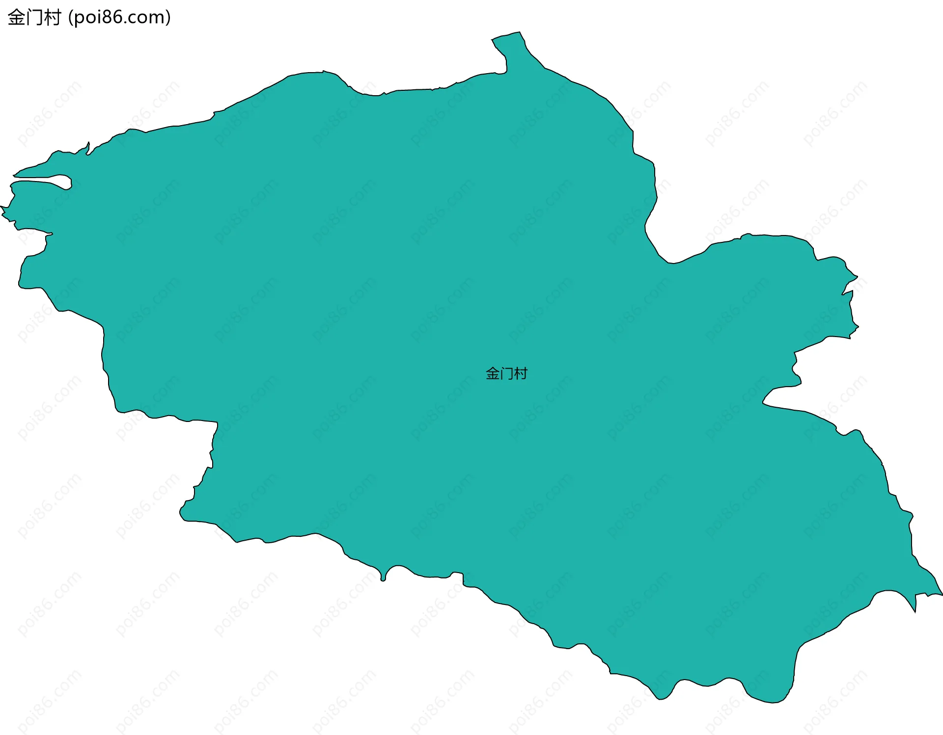 金门村边界地图