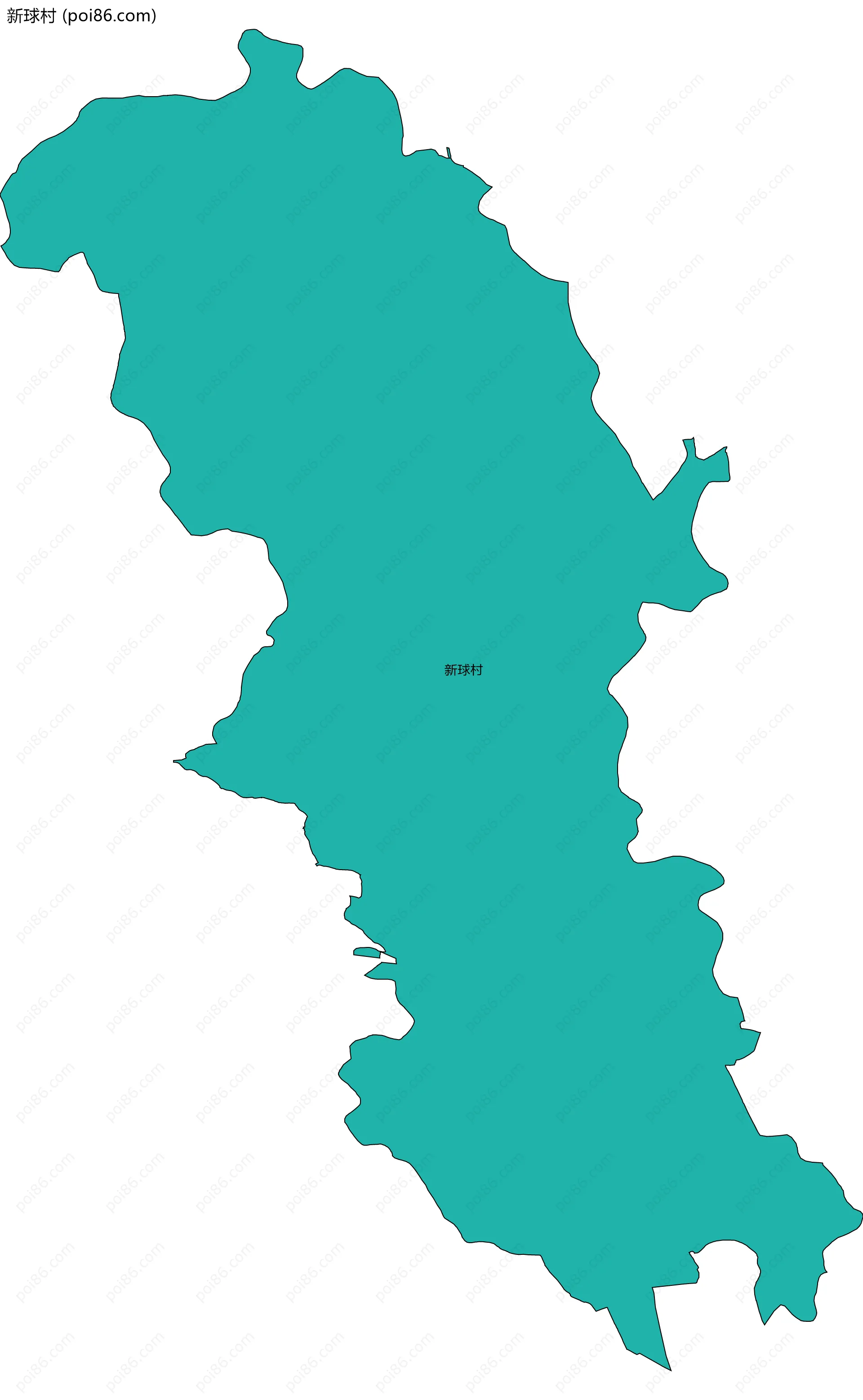 新球村边界地图