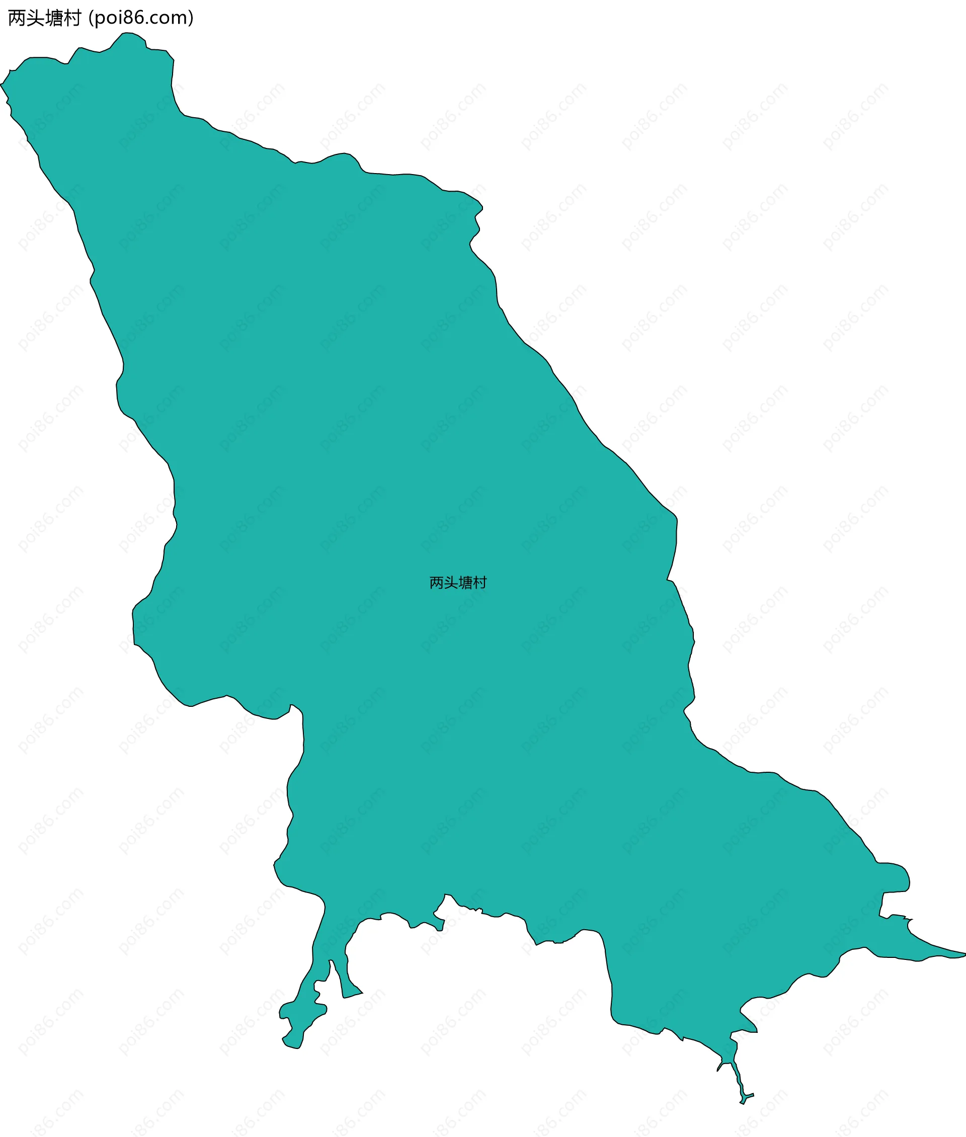 两头塘村边界地图