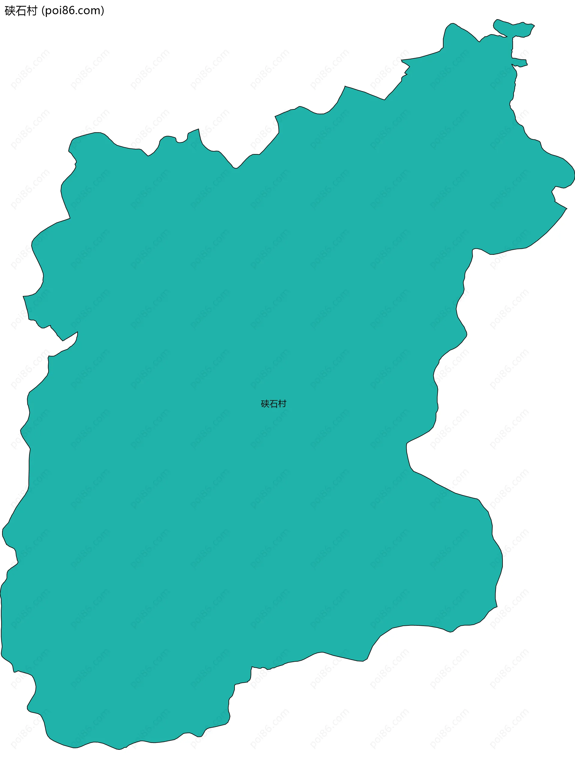 硖石村边界地图