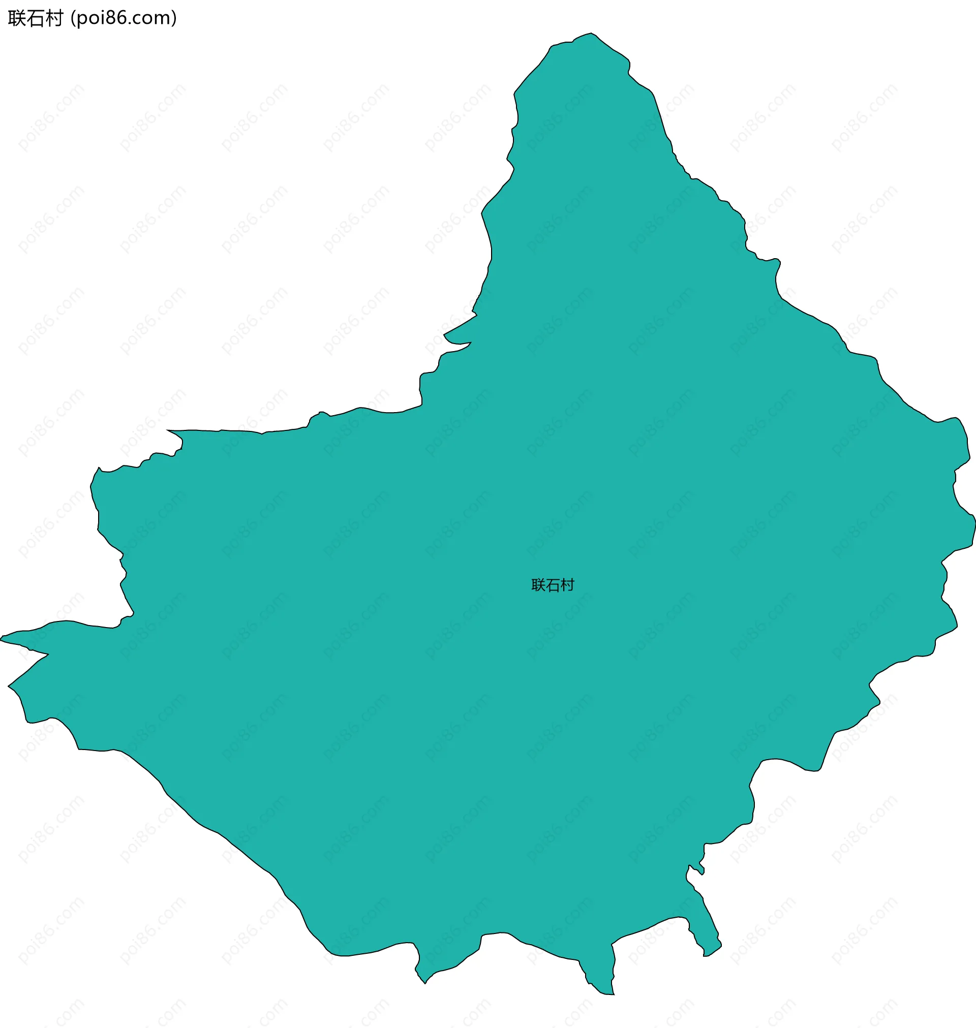 联石村边界地图