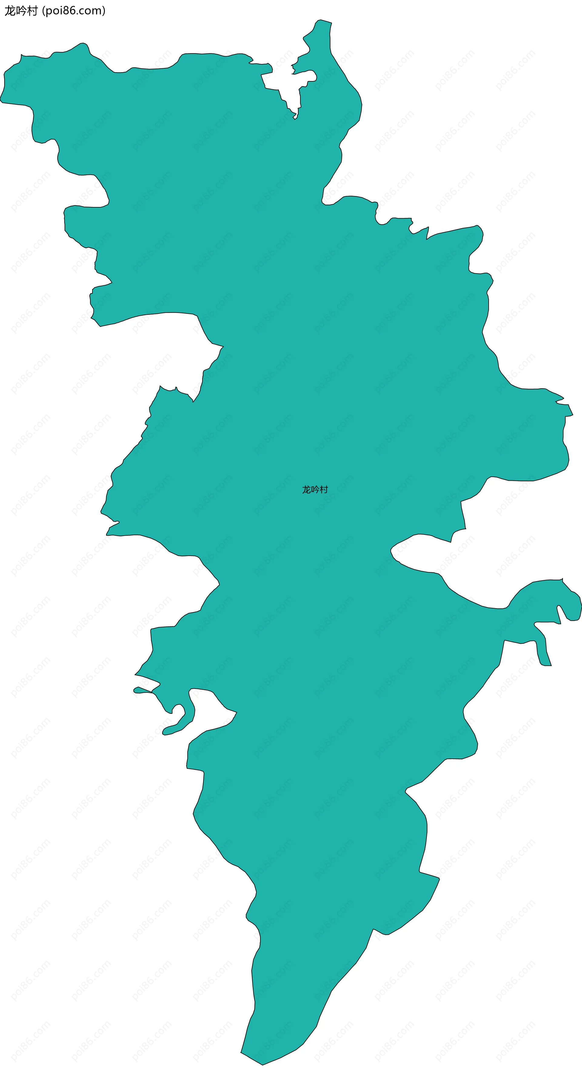 龙吟村边界地图