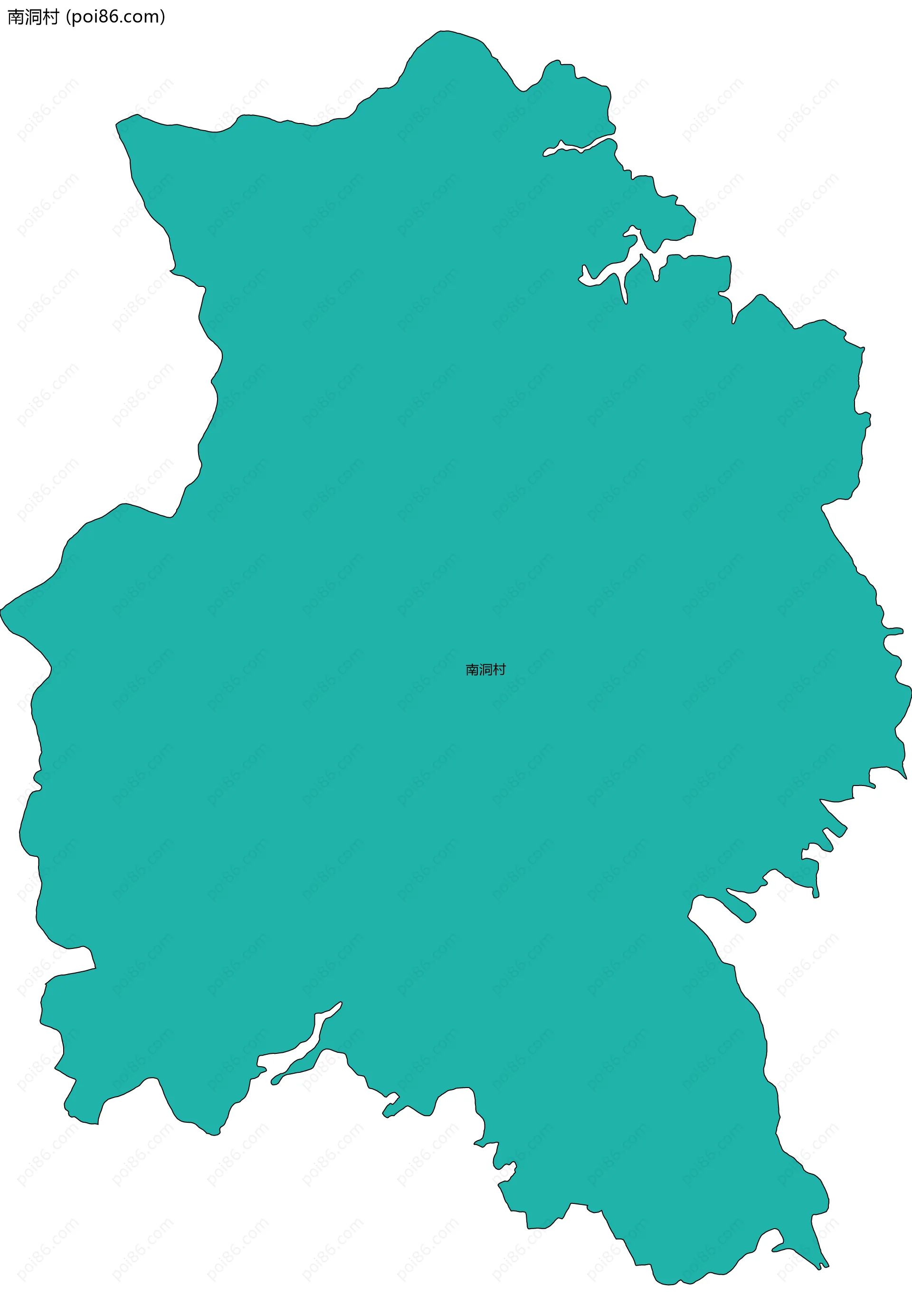 南洞村边界地图