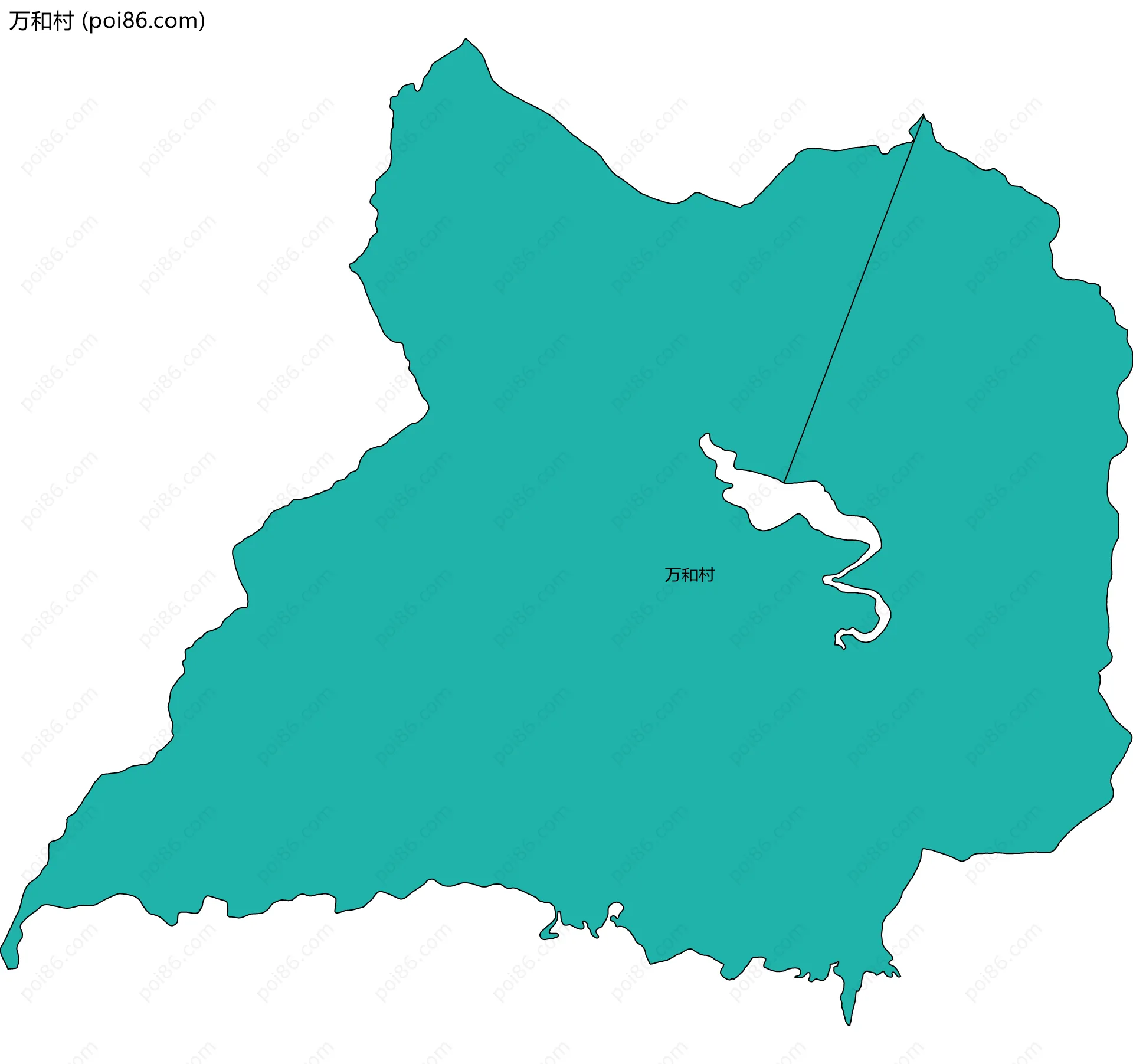 万和村边界地图