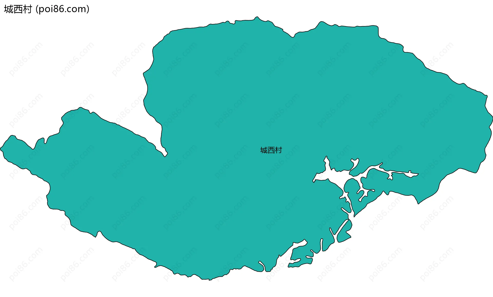 城西村边界地图