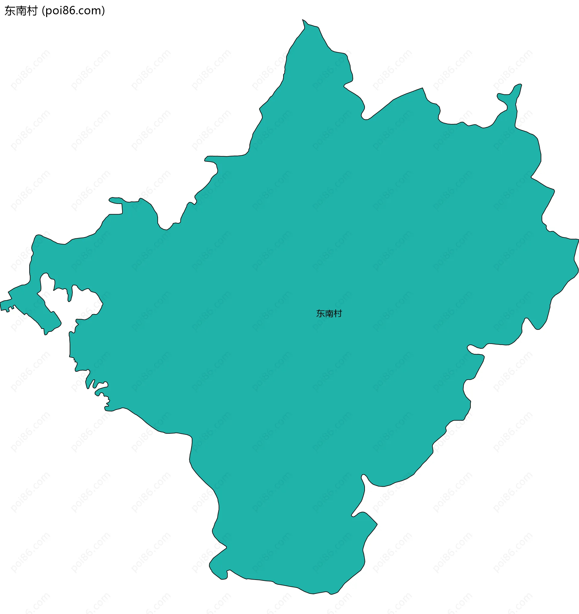 东南村边界地图