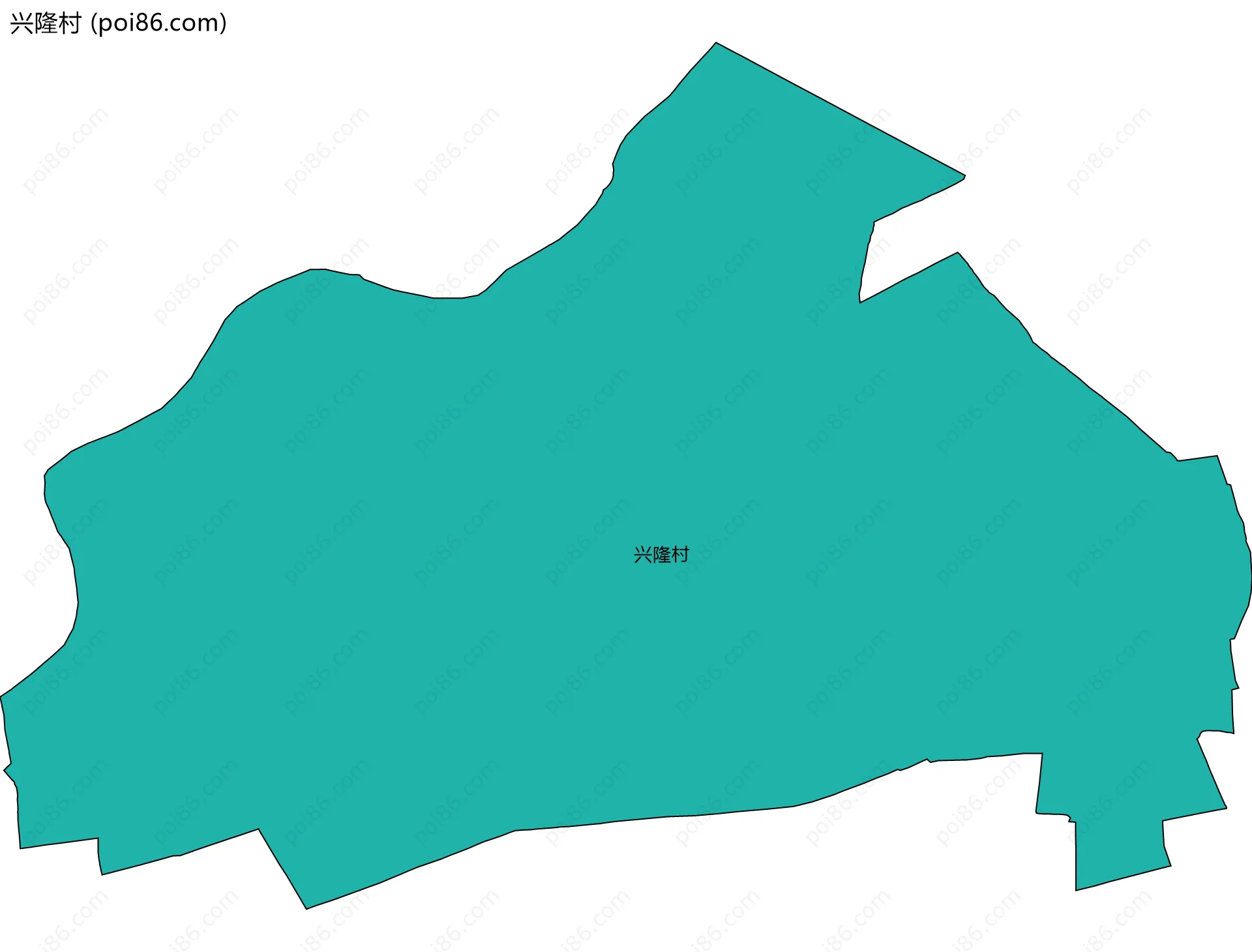 兴隆村边界地图