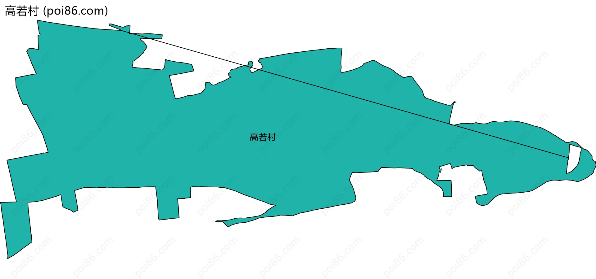 高若村边界地图