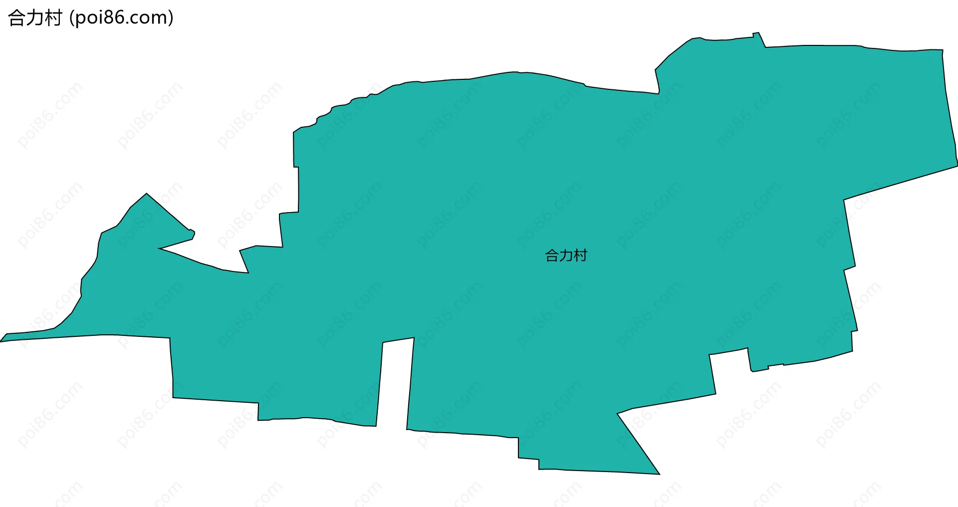合力村边界地图