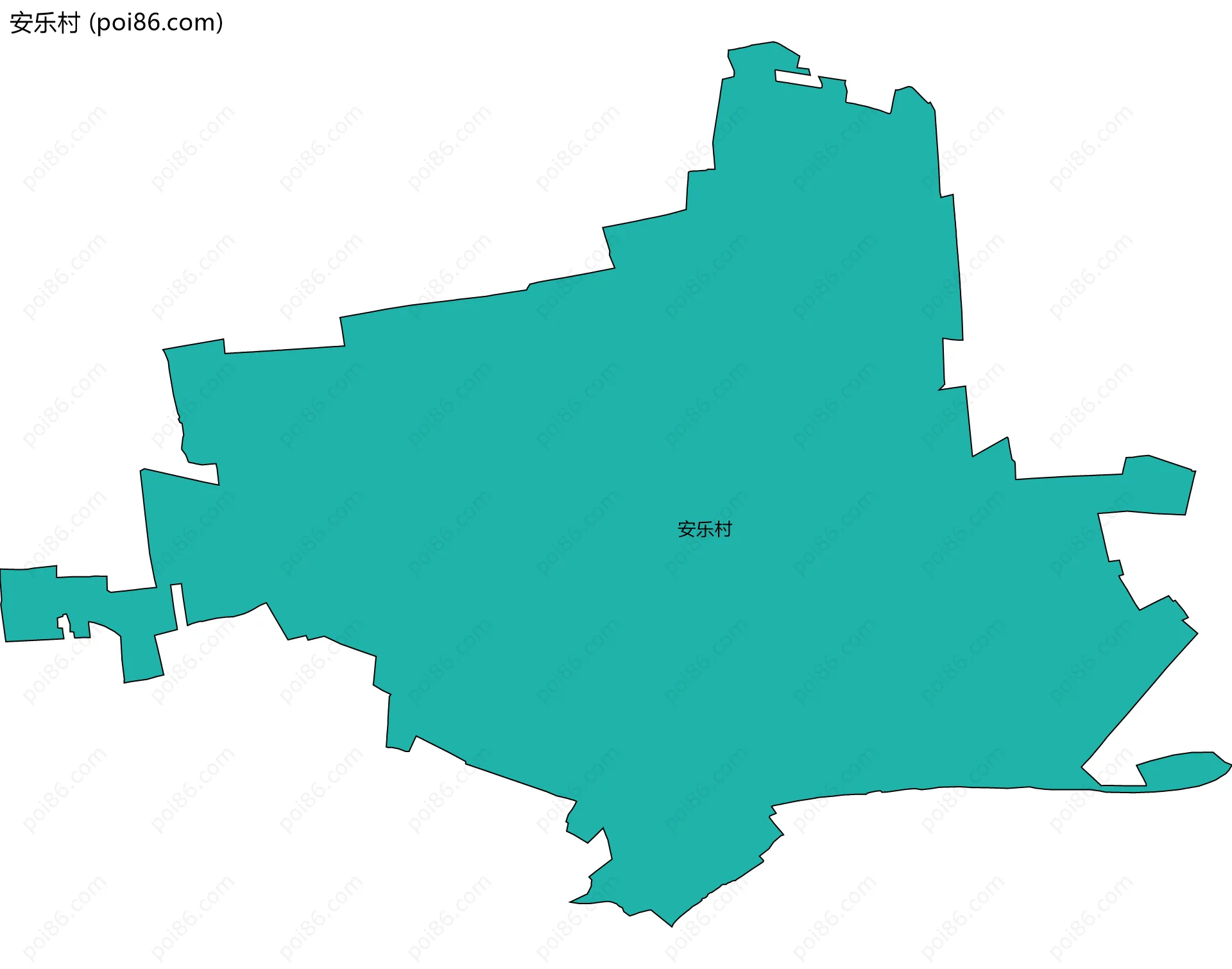 安乐村边界地图