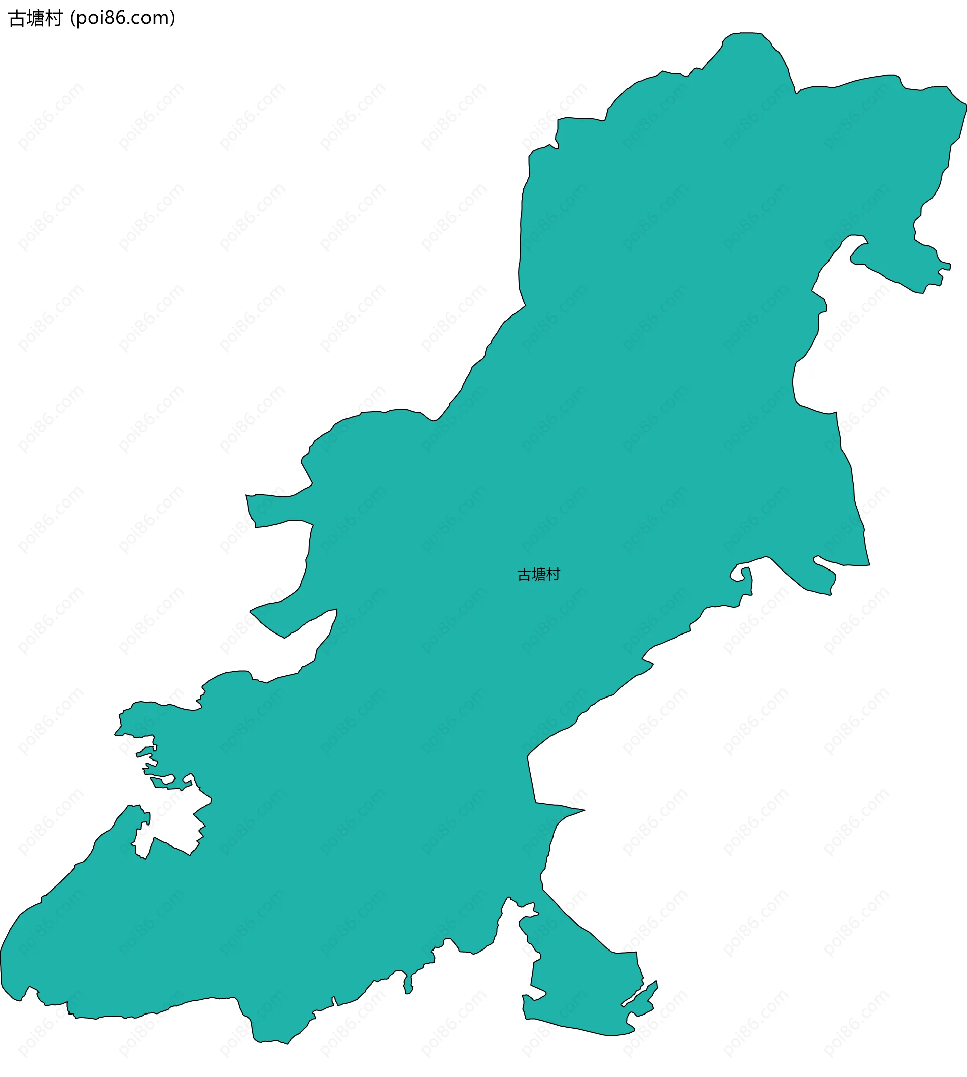 古塘村边界地图