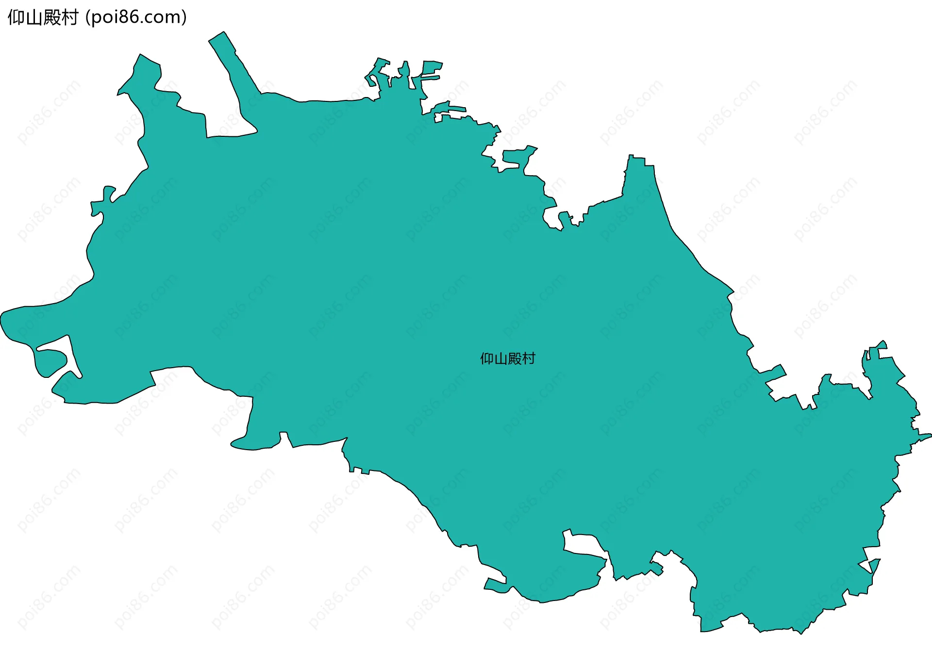 仰山殿村边界地图