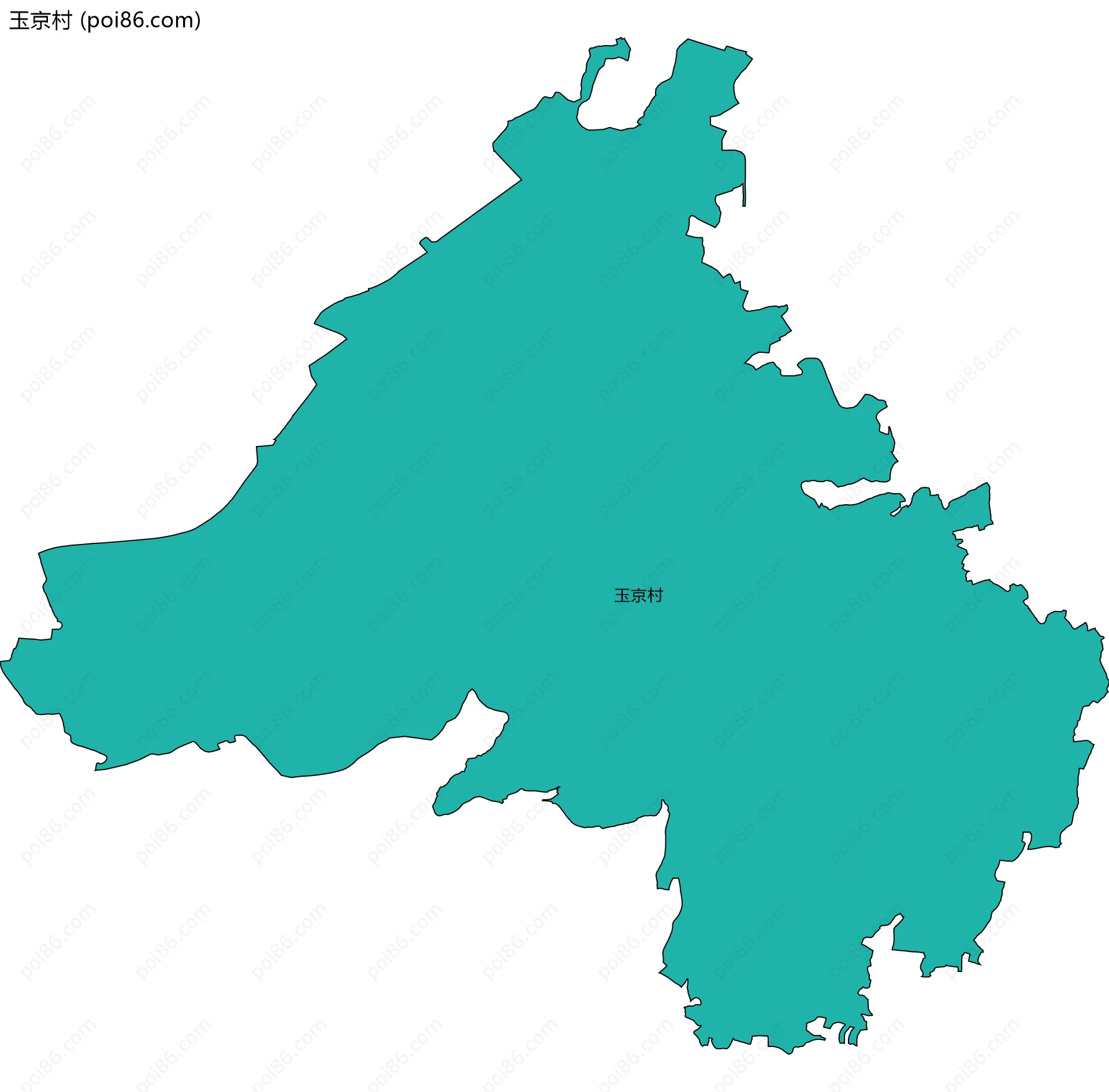 玉京村边界地图