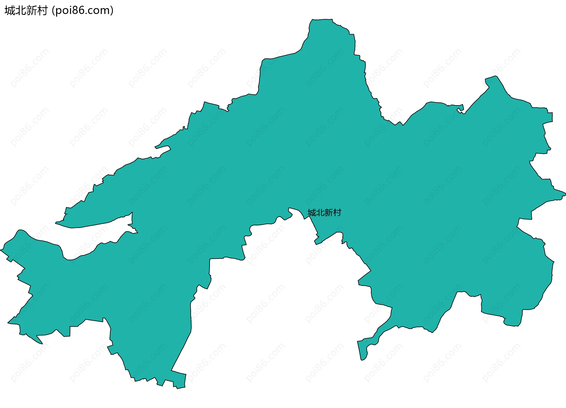 城北新村边界地图