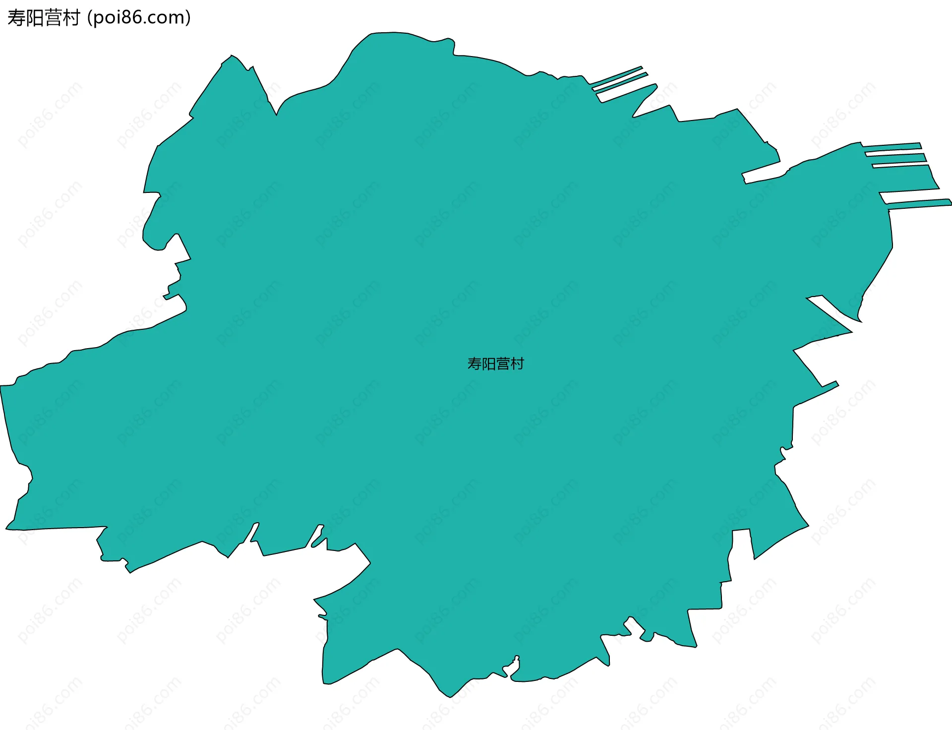 寿阳营村边界地图