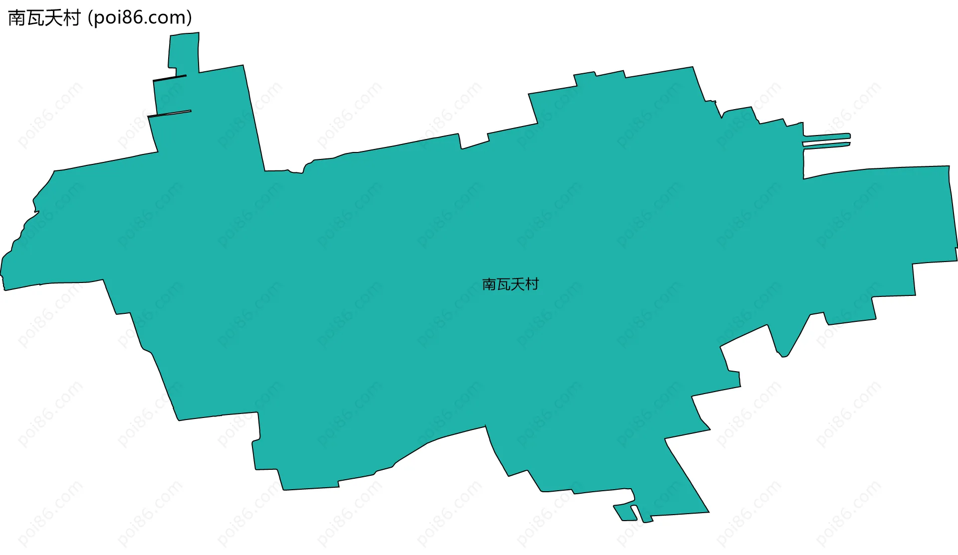 南瓦夭村边界地图