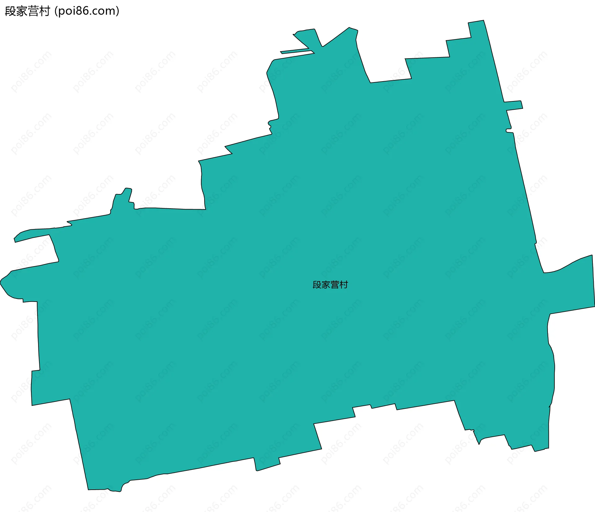 段家营村边界地图