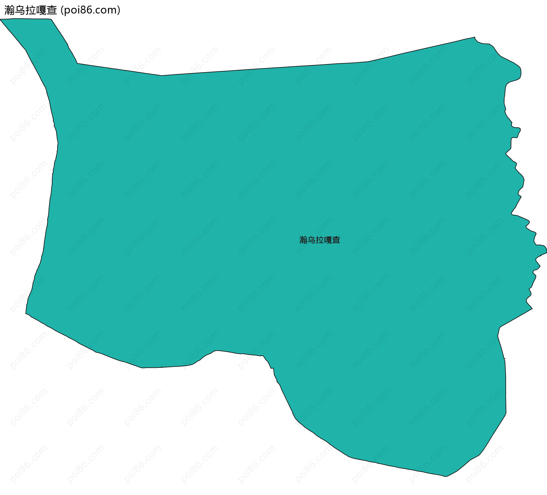 瀚乌拉嘎查边界地图