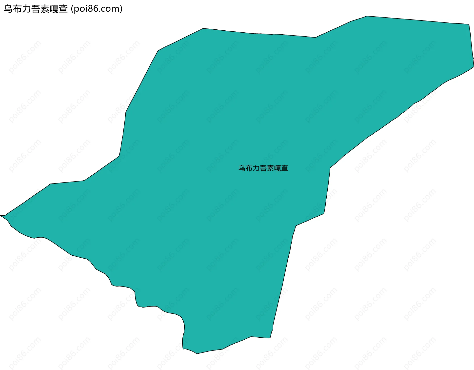 乌布力吾素嘎查边界地图